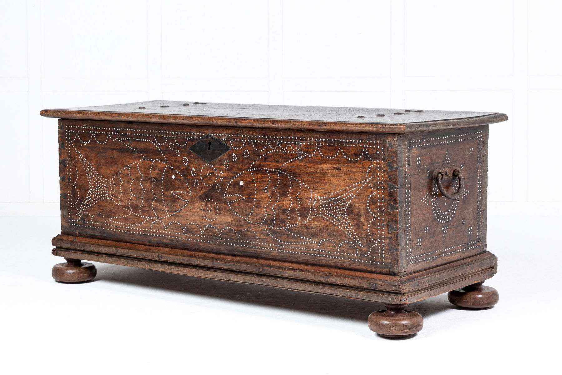 17th Century French Walnut Coffer