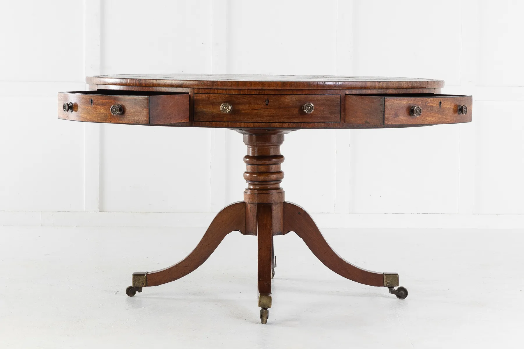 SOLD, English Regency Mahogany Drum Table