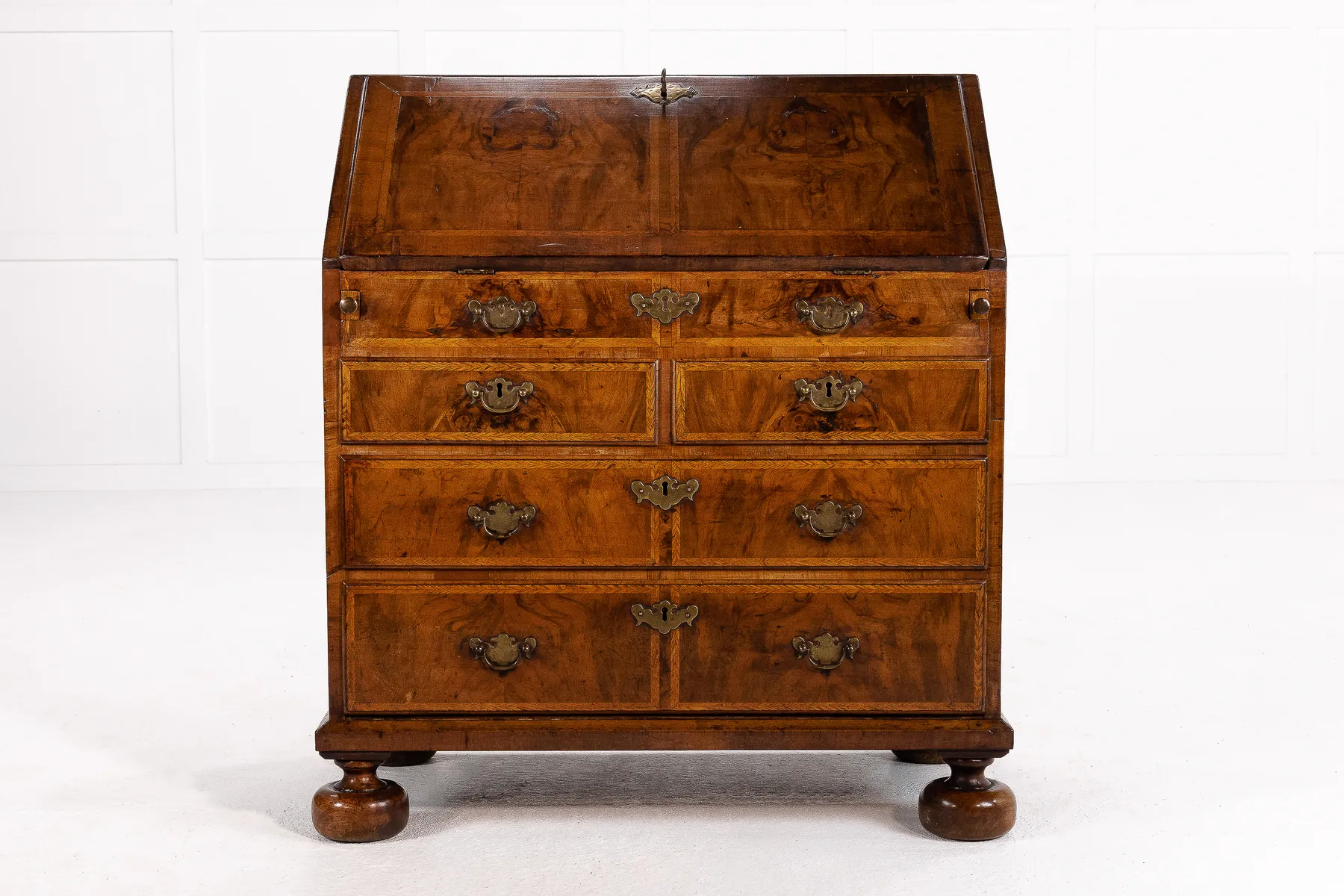 Early 18th Century Queen Anne Walnut Bureau