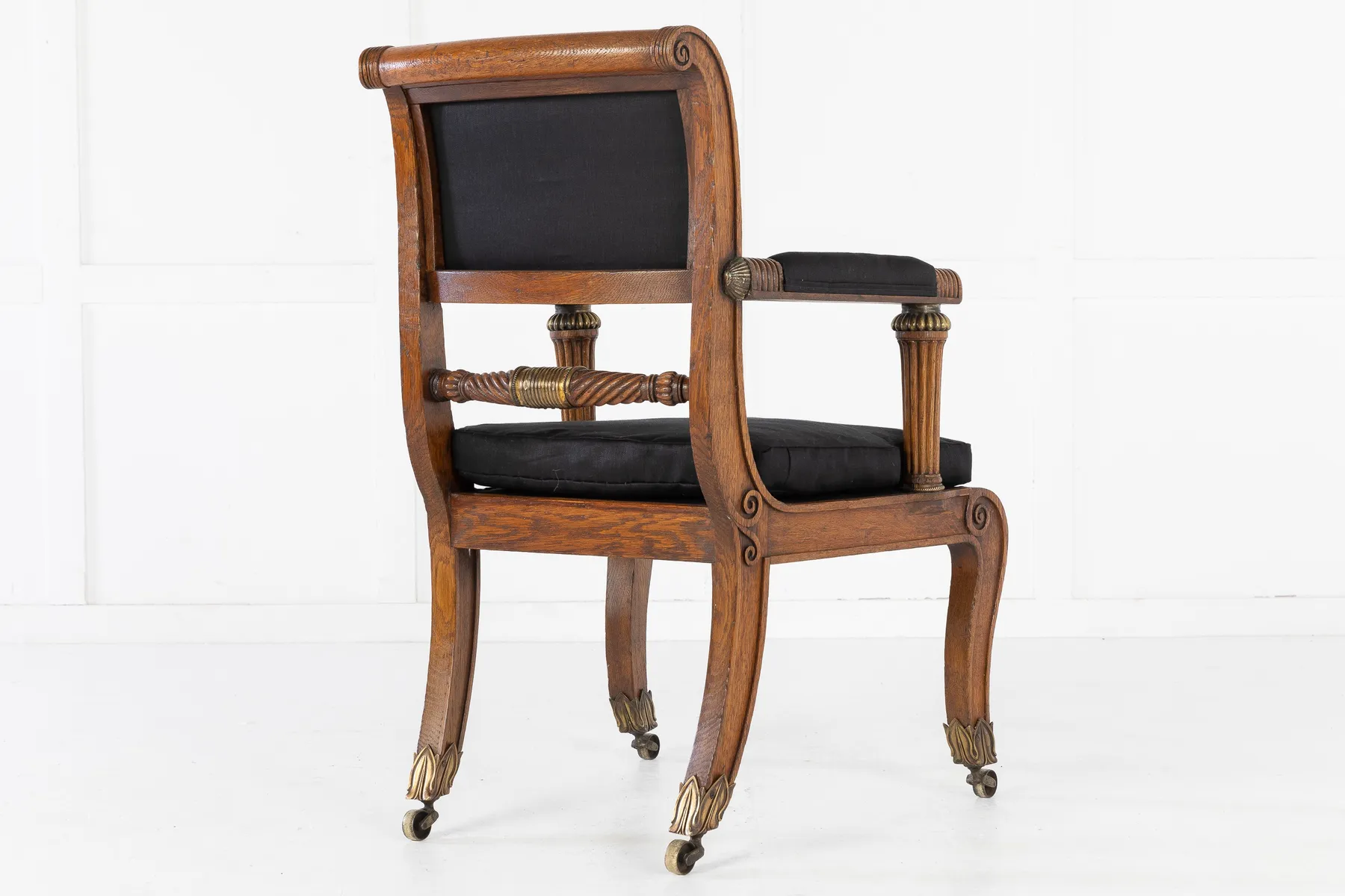 SOLD, 19th Century Regency Oak Armchair (in the manner of) George Bullock