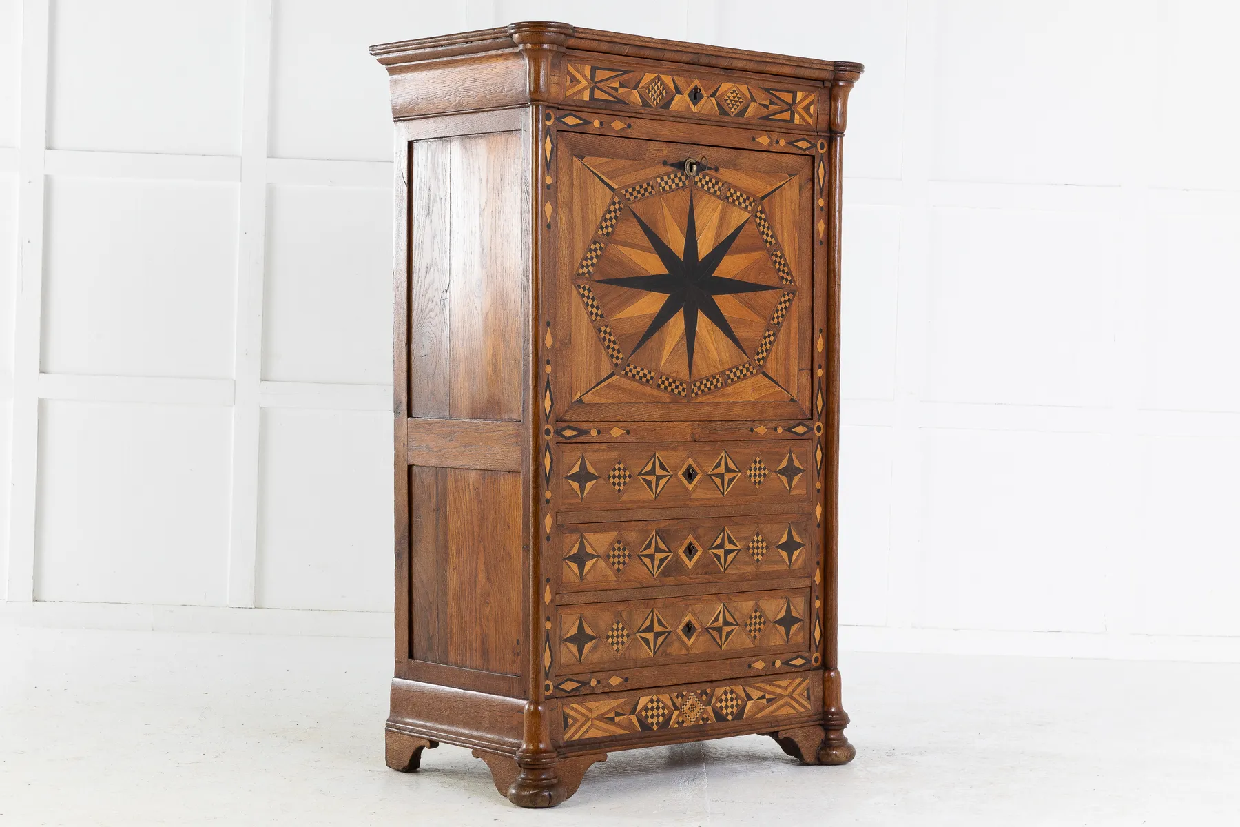 19th Century French Oak Escritoire