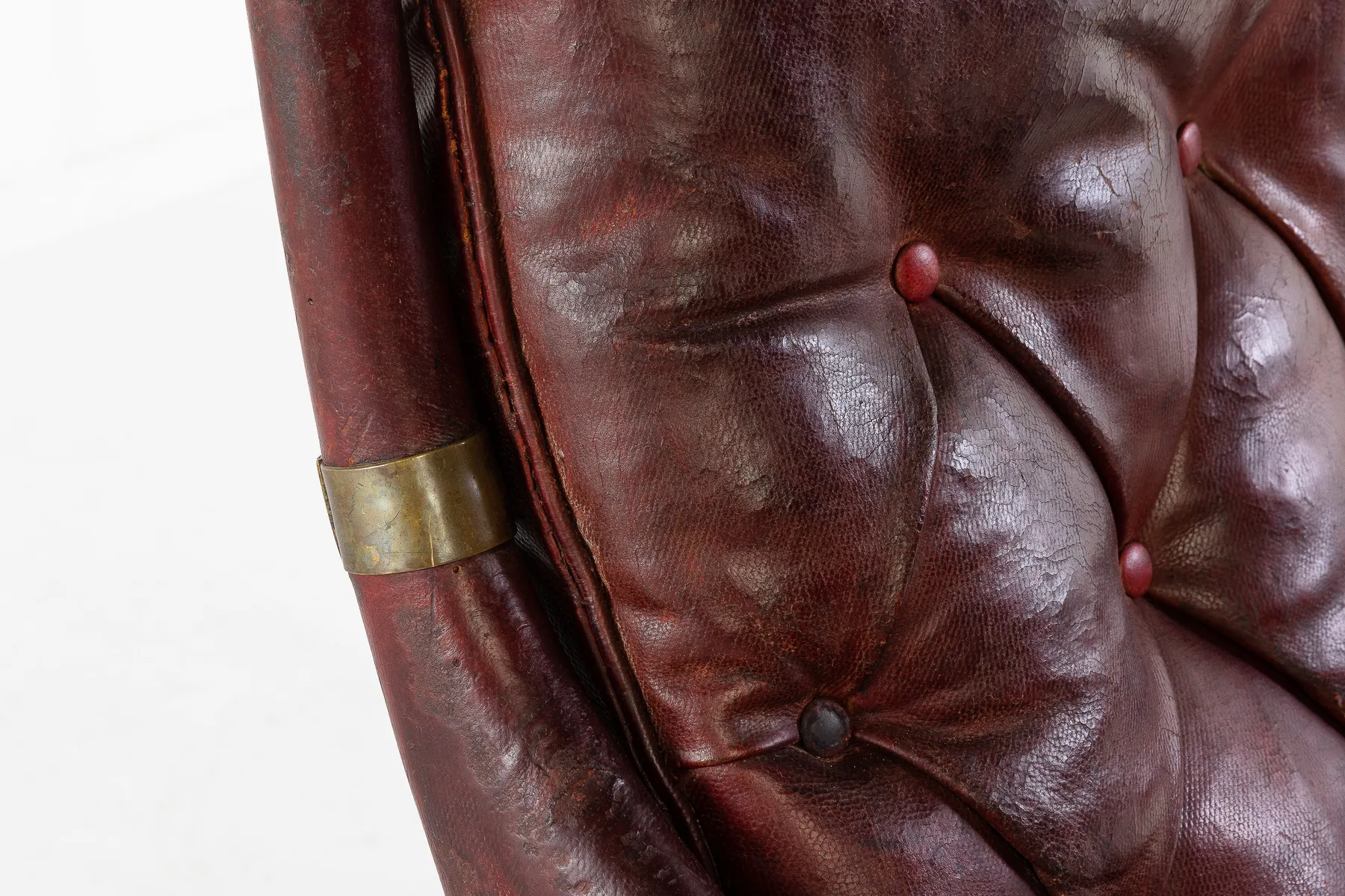 SOLD, 19th Century Mahogany and Leather Armchair