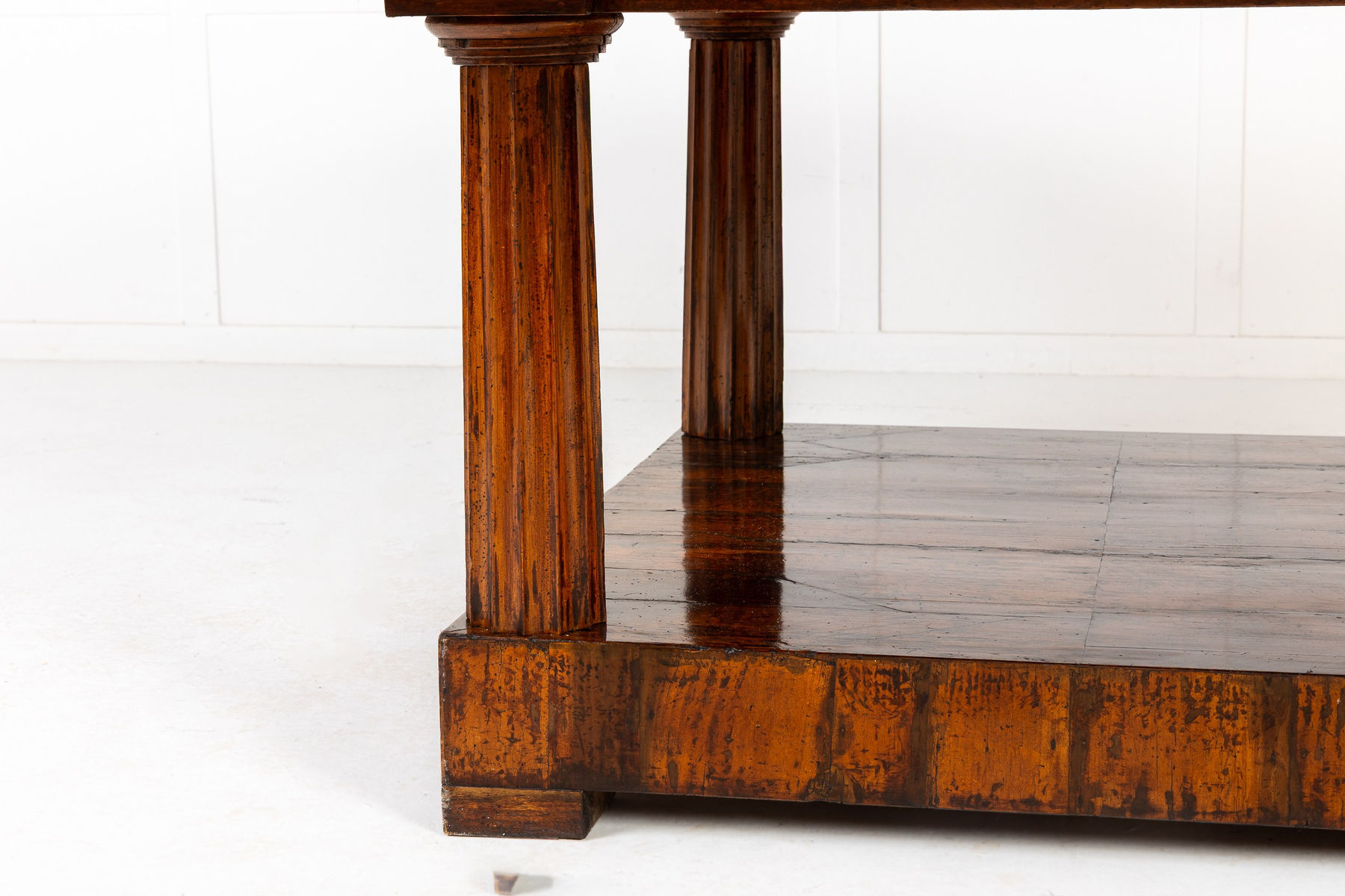 A Monumental 19th Century Biedermeier Lacewood Centre Table