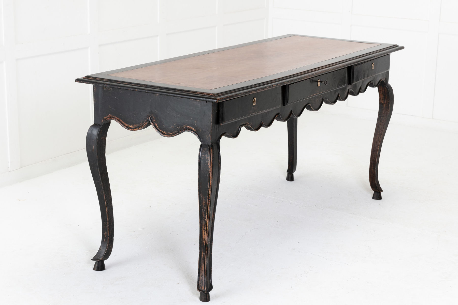 18th Century French Ebonised Bureau Plat