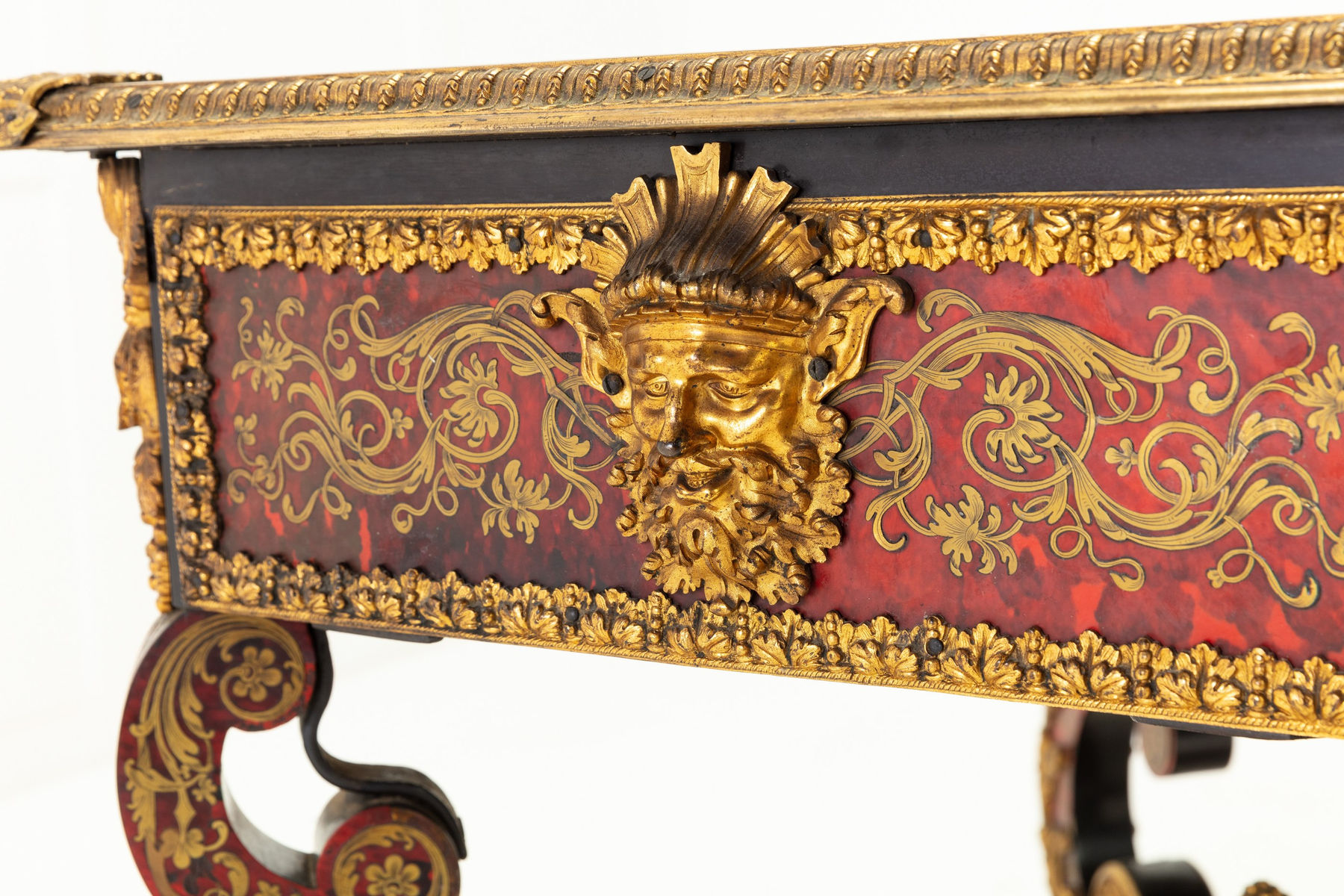 SOLD, 19th Century French Boulle Bureau Plat