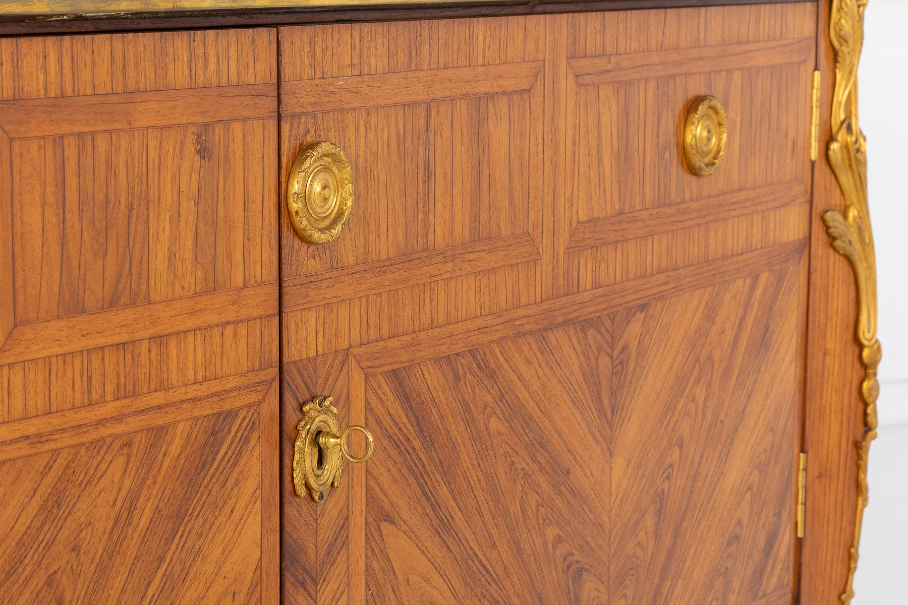 1940s French Kingwood Bureau Plat