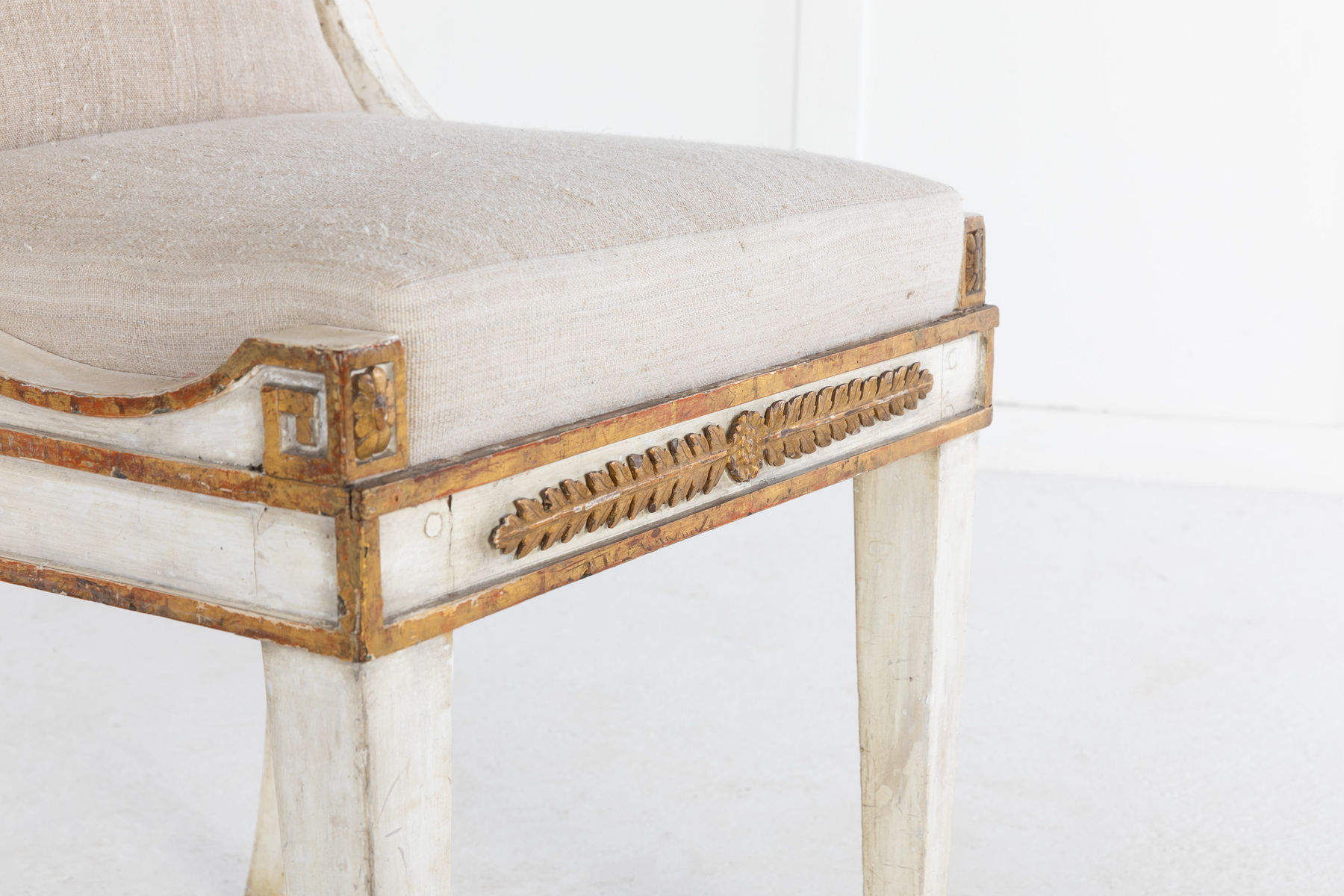 Pair of Early 19th Century Painted Italian Side Chairs