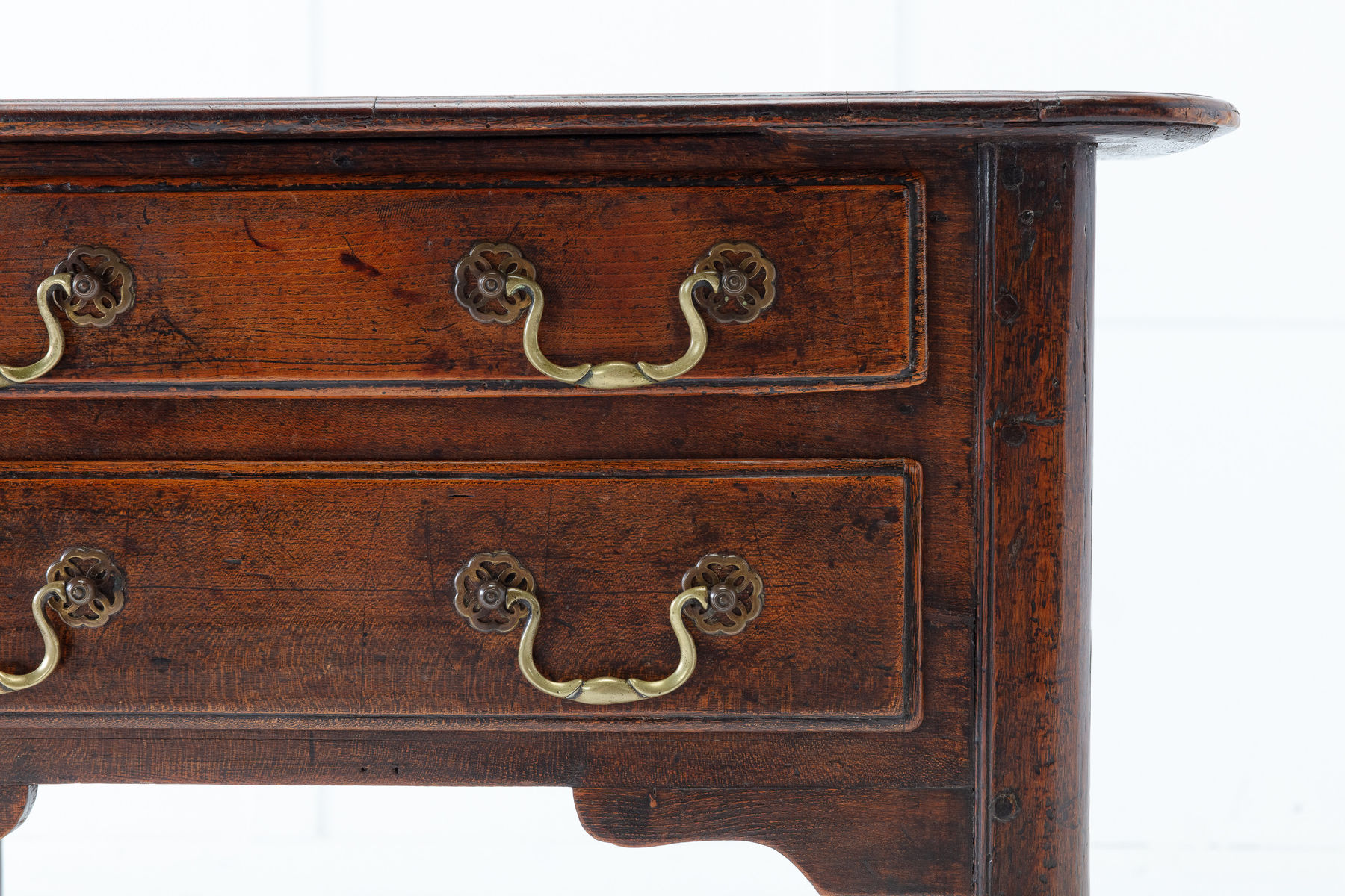 SOLD, Georgian Oak Lowboy with Two Drawers