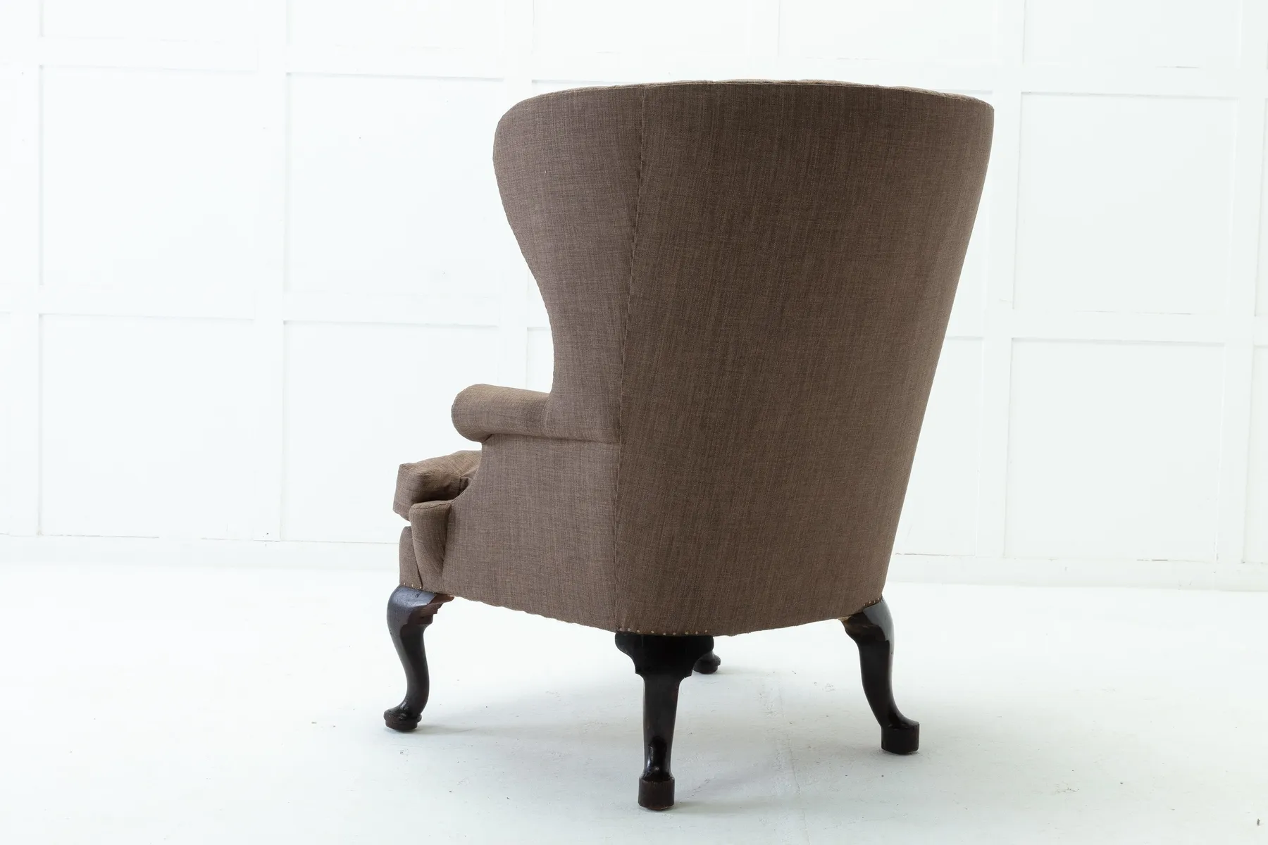 SOLD, 19th Century Barrel Back Wing Chair