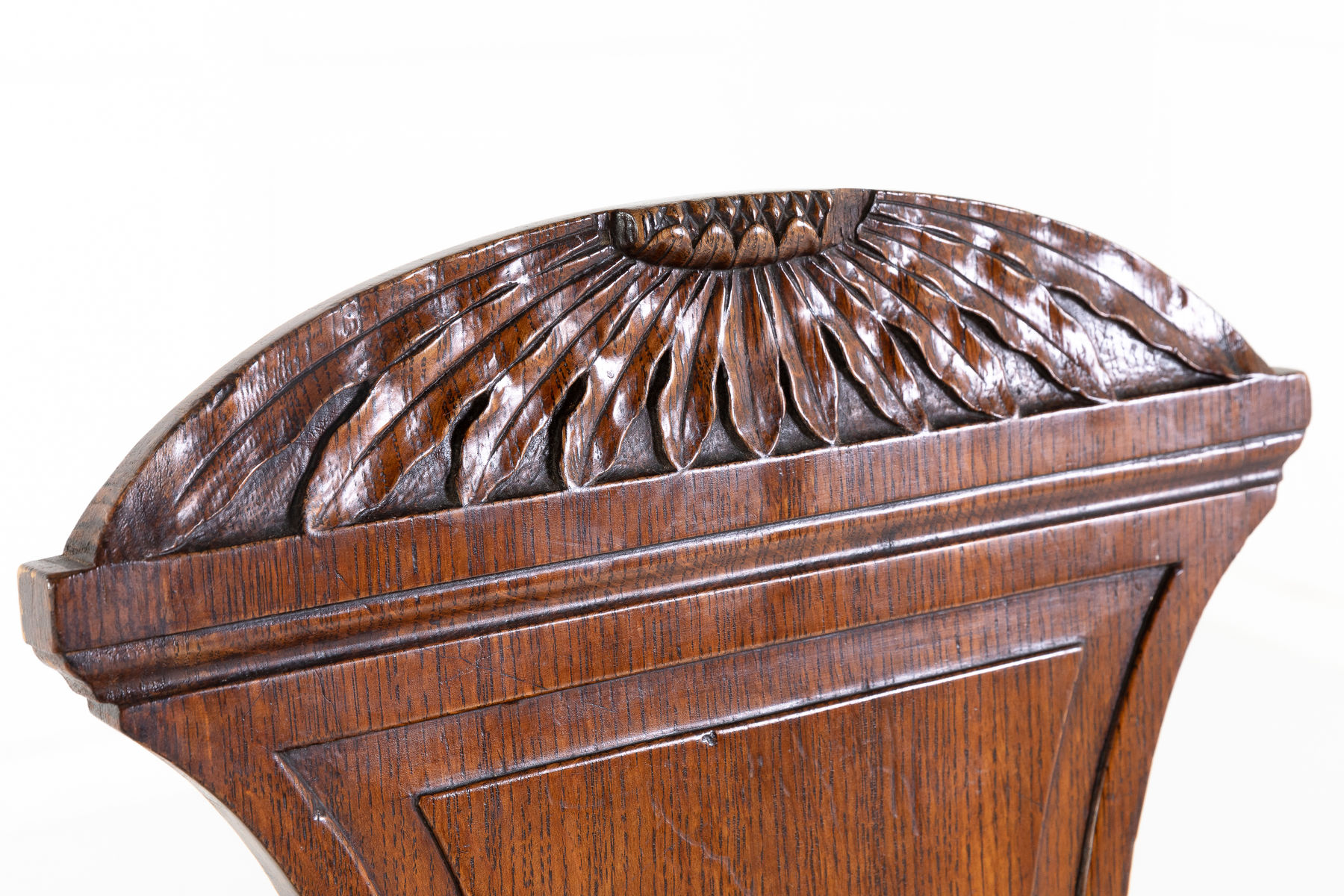 SOLD, Pair of Regency Oak Hall Chairs