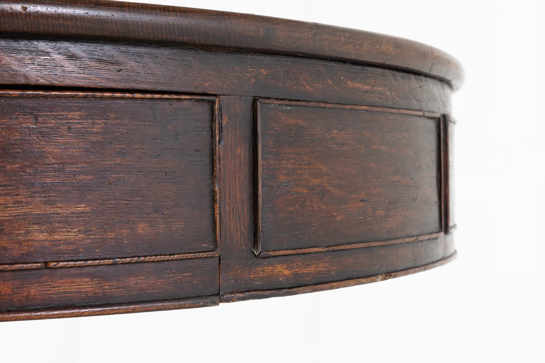 SOLD, 19th Century Regency Oak Drum Table