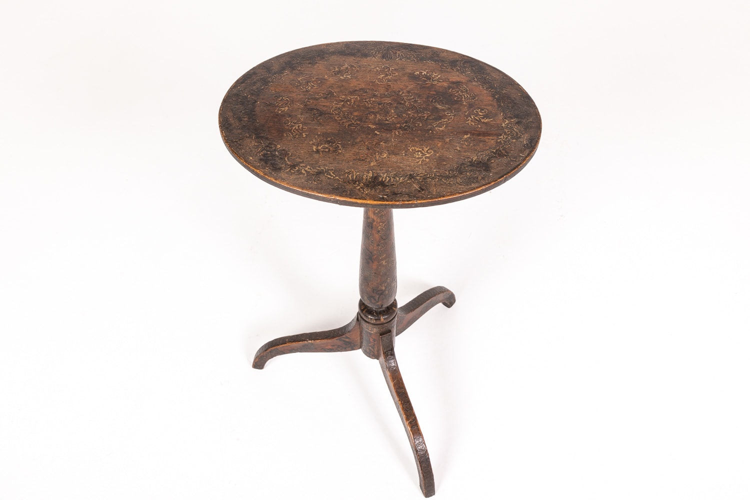 19th Century English Regency Painted Pine Occasional Table