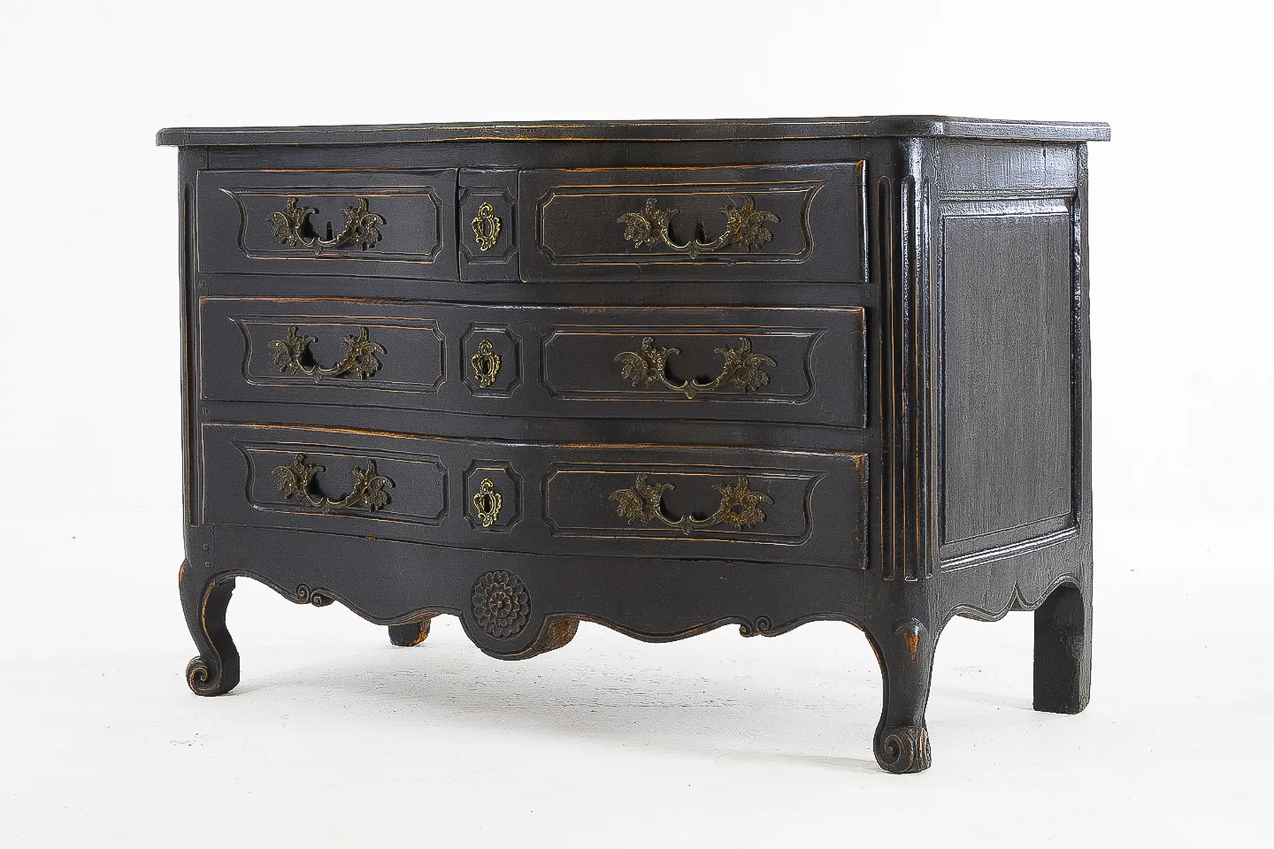18th Century French Ebonised Commode