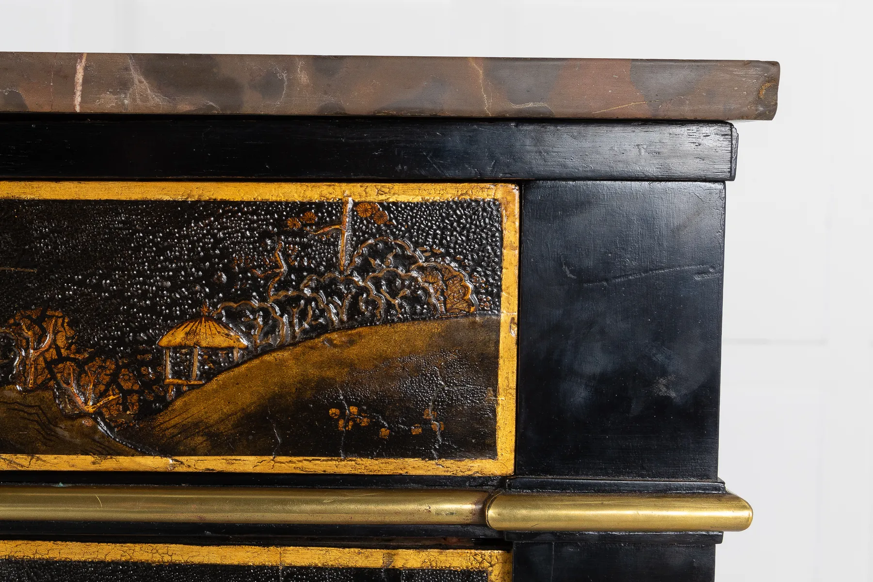 SOLD, Early 19th Century French Cabinet with Chinese Lacquer