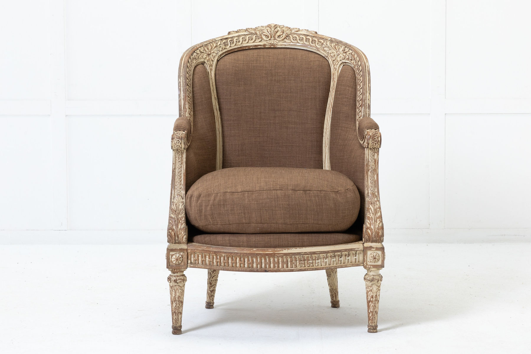 19th Century French Carved Wood Chair