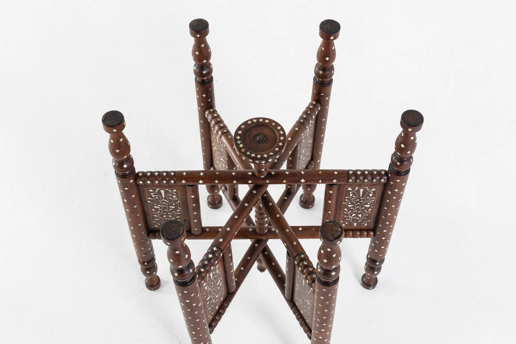 Moroccan Brass Tray Table