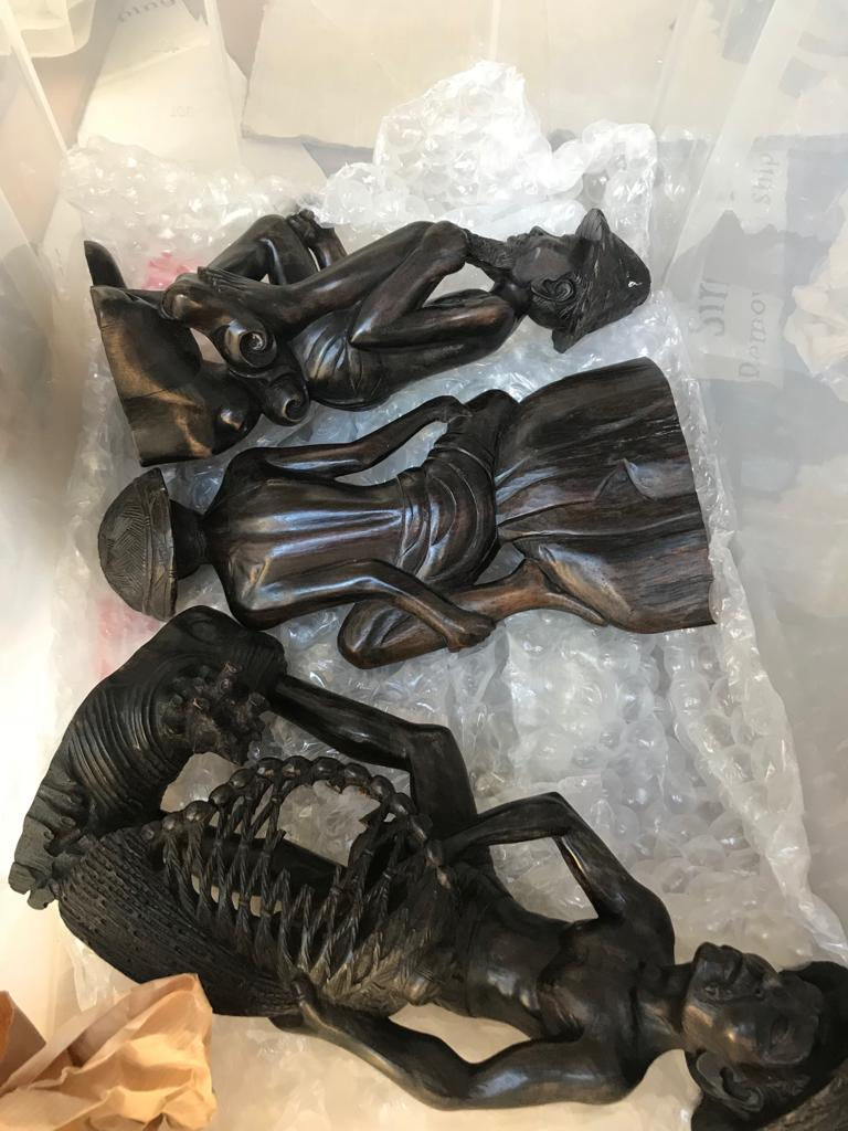 Chinese Carved Wood Figures