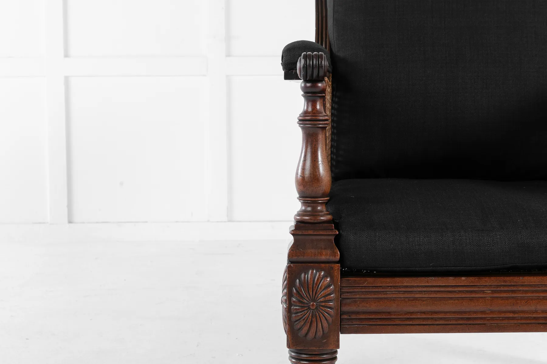 Early 19th Century English Mahogany Library Chair