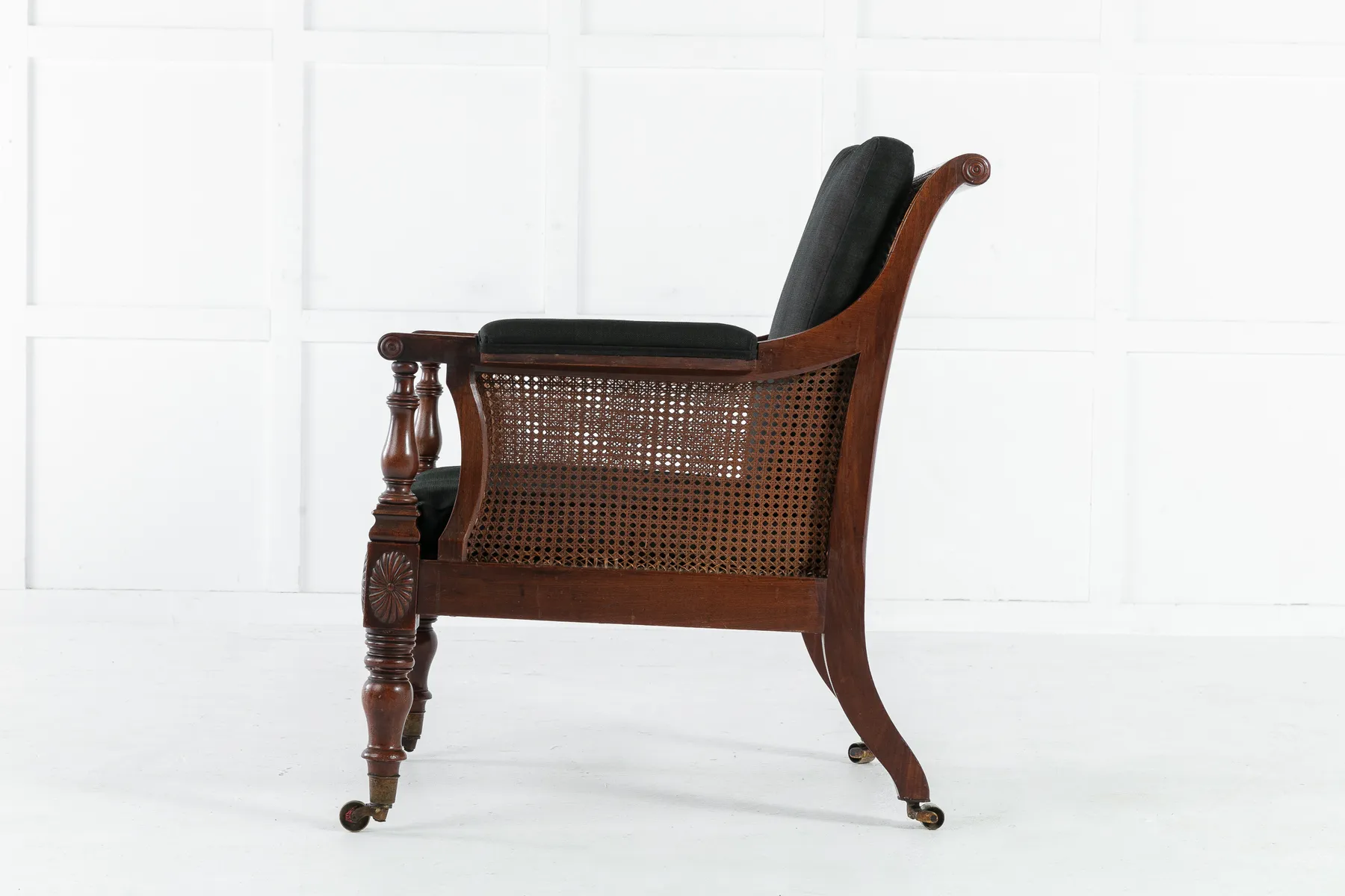 Early 19th Century English Mahogany Library Chair