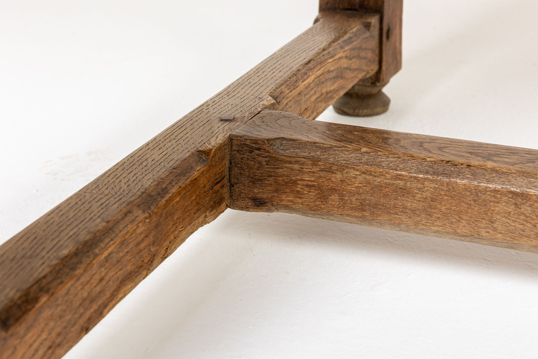 Large 19th Century French Pine and Oak Table