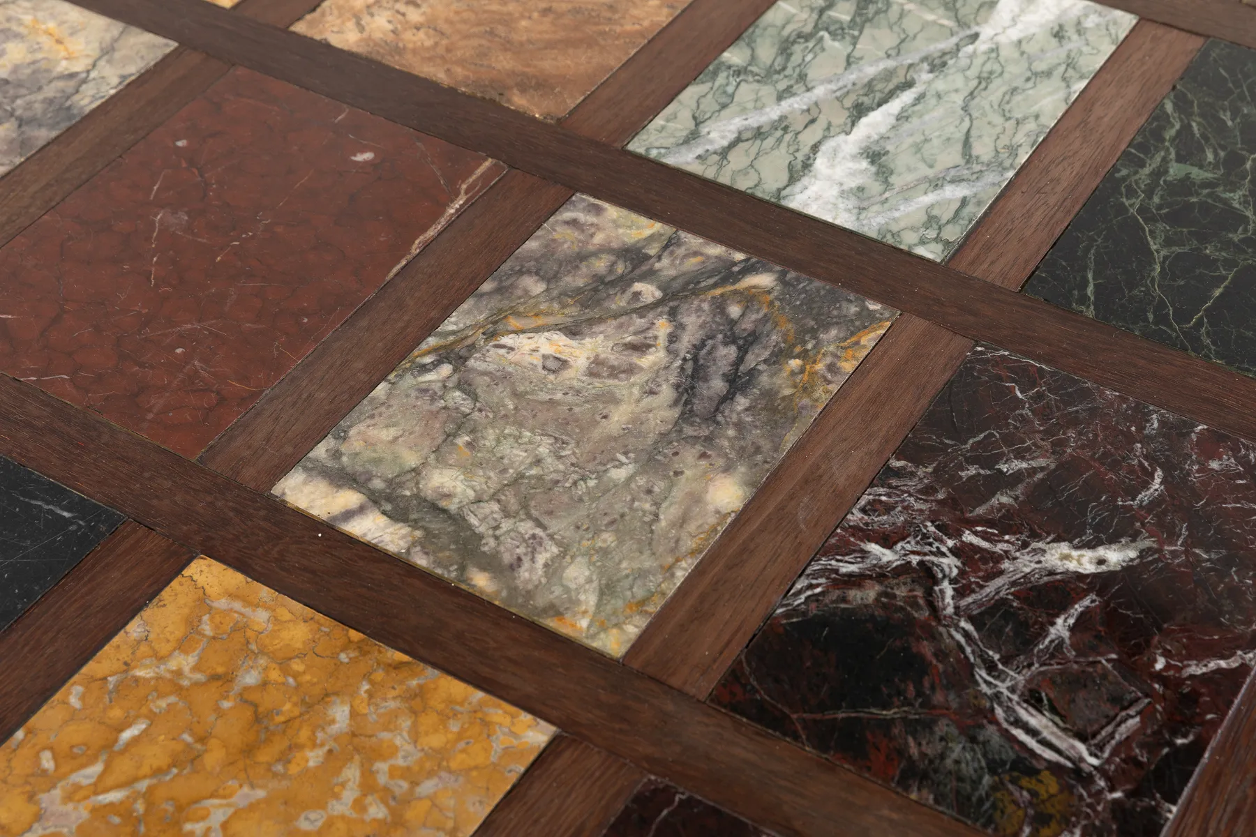 SOLD, 1960s Specimen Marble Top Coffee Table