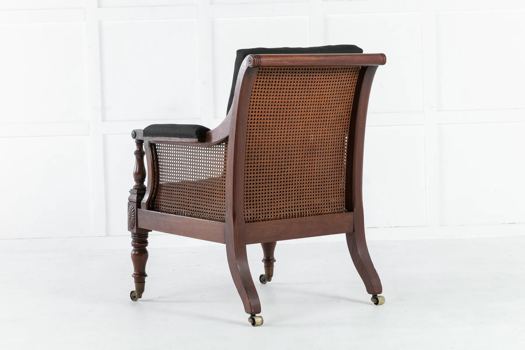 Early 19th Century English Mahogany Library Chair