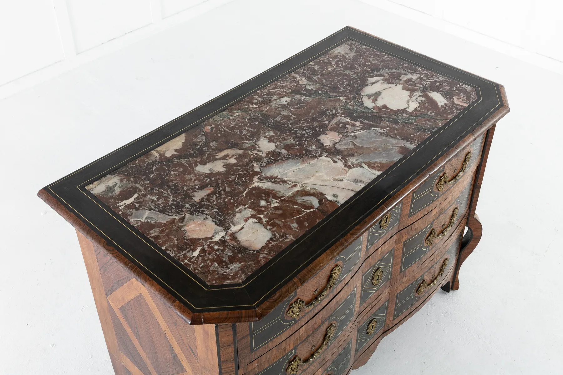 SOLD, 18th Century Three Drawer Mazarin Commode