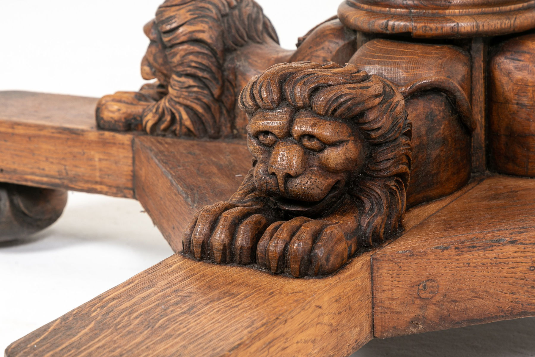 Large 19th Century English Oak Octagonal Centre Table
