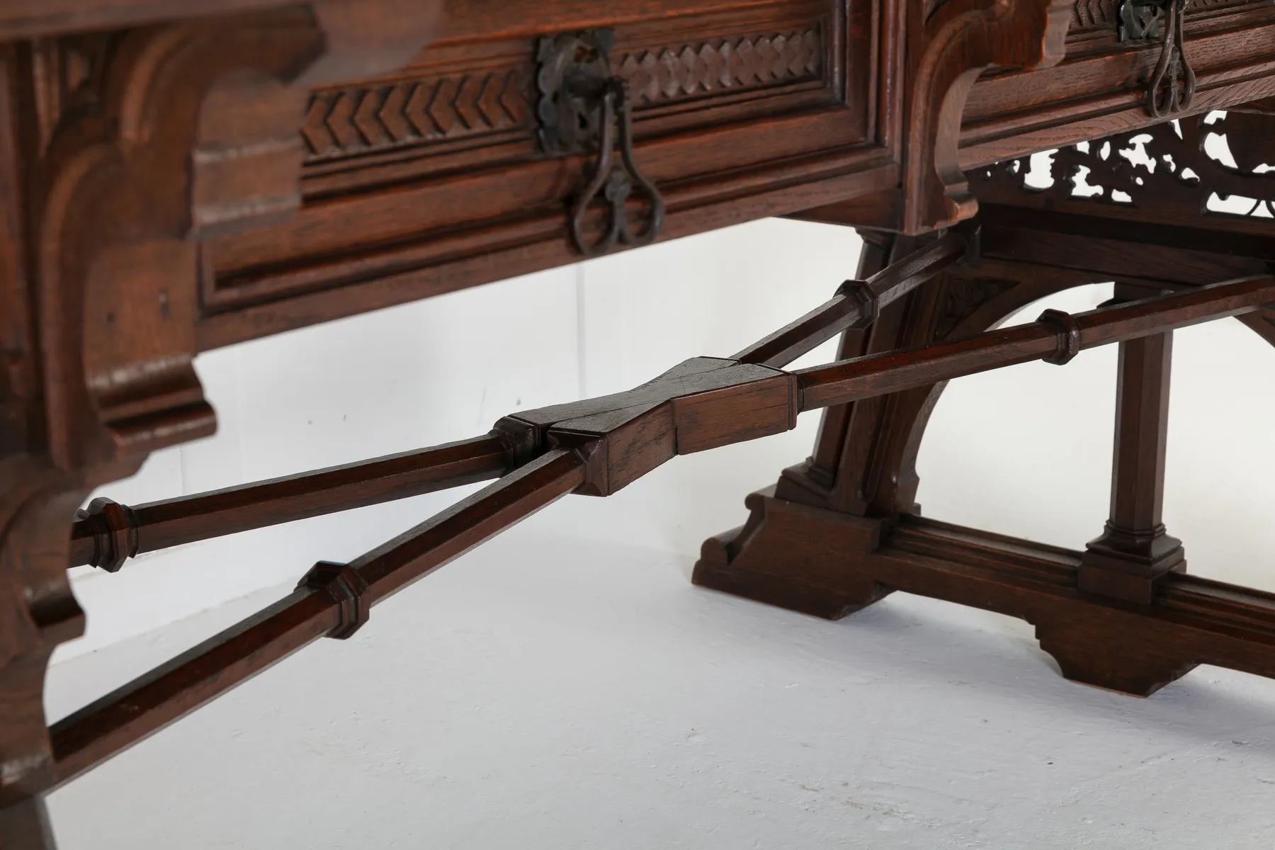 Large 19th Century Gothic Desk
