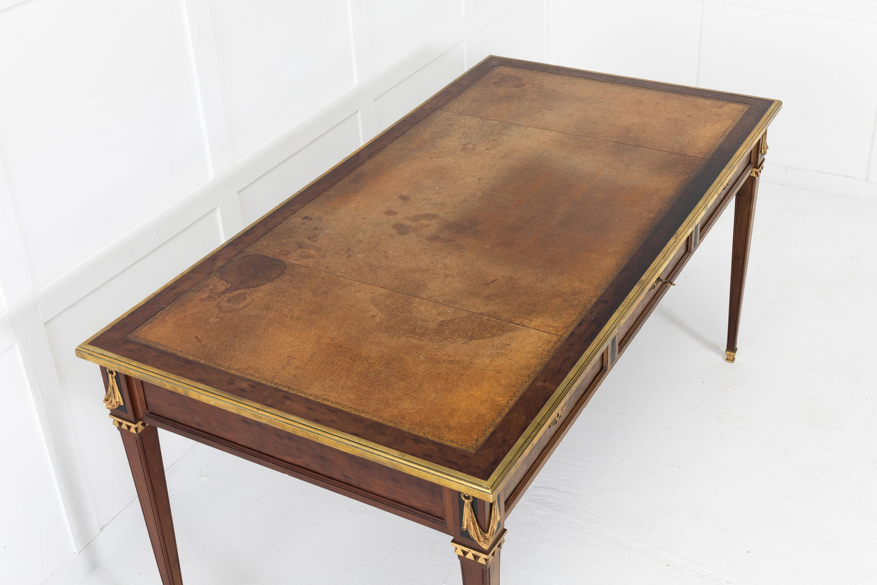 French Mahogany Bureau Plat Circa 1900