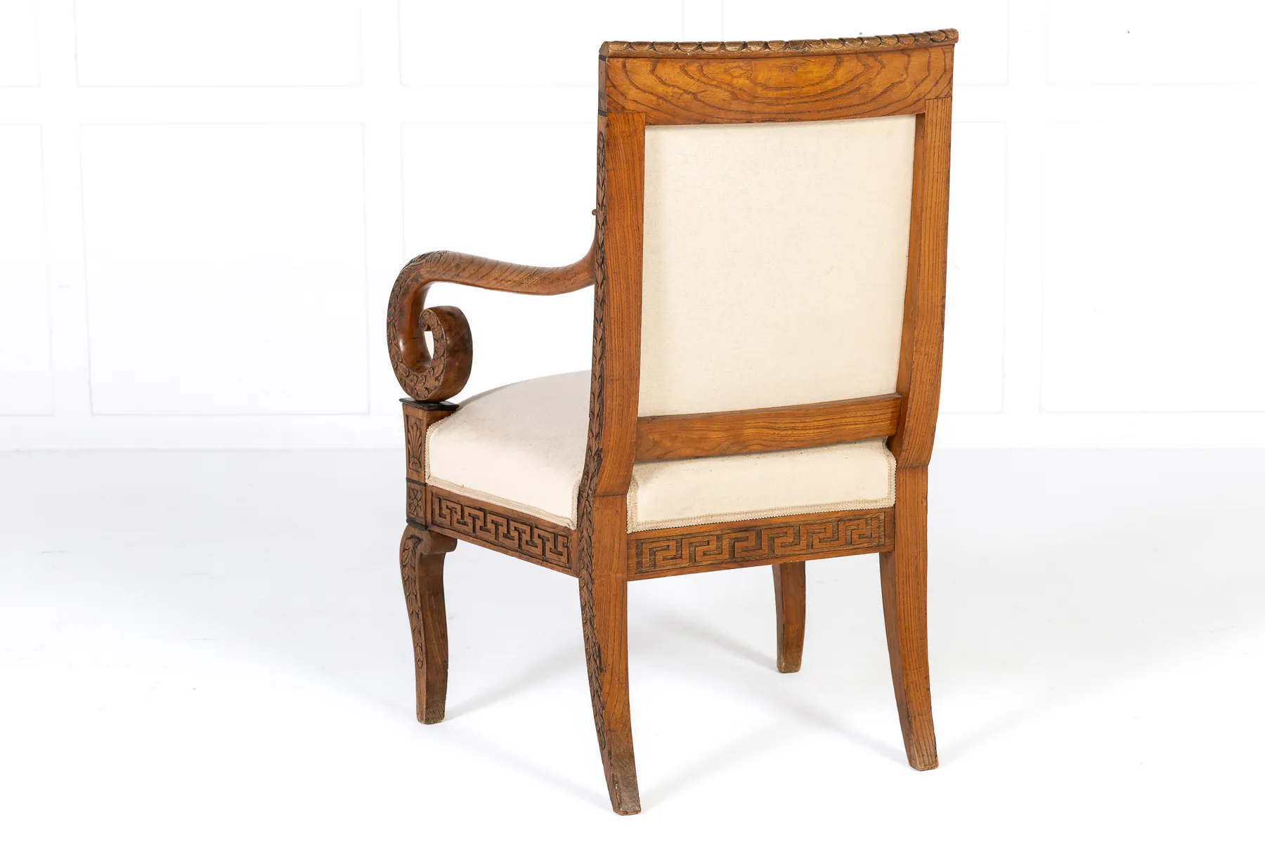 19th Century French Carved Beech Armchair