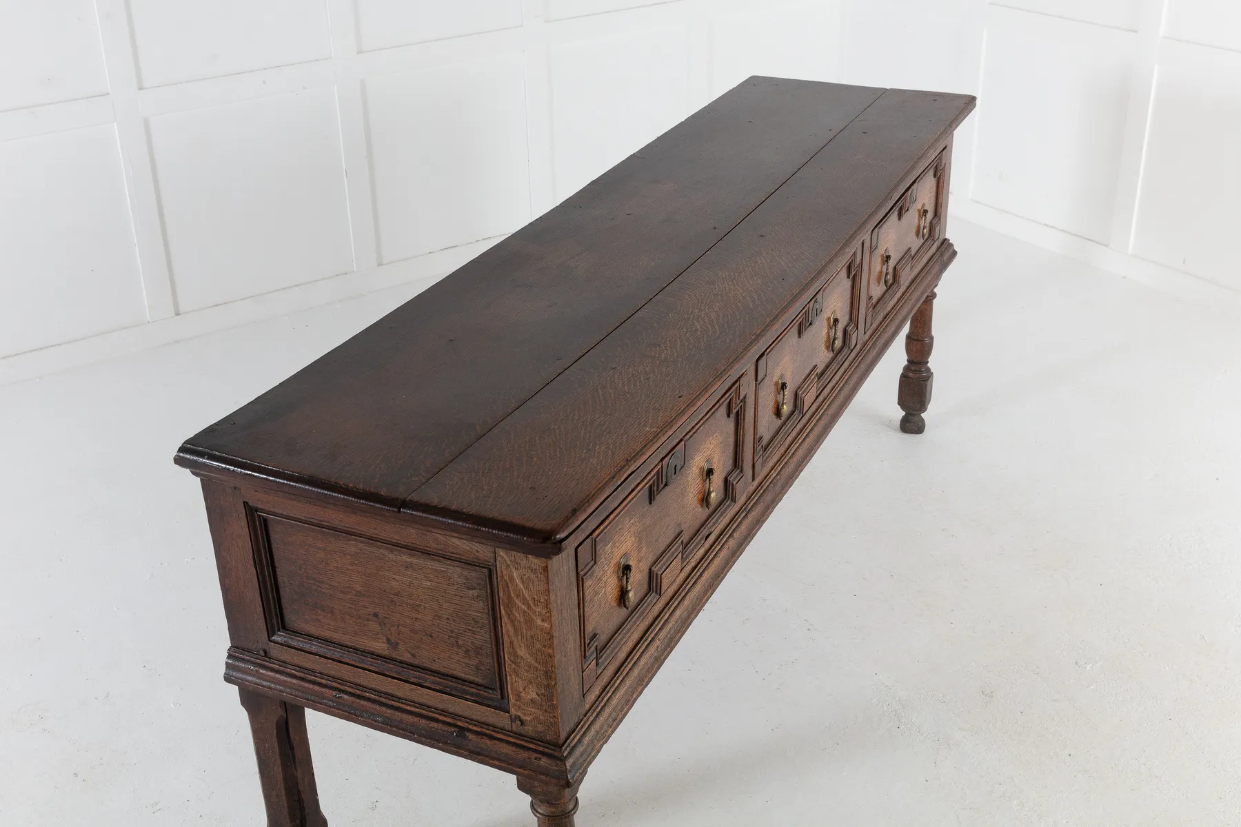 SOLD, Late 17th Century Oak Dresser Base