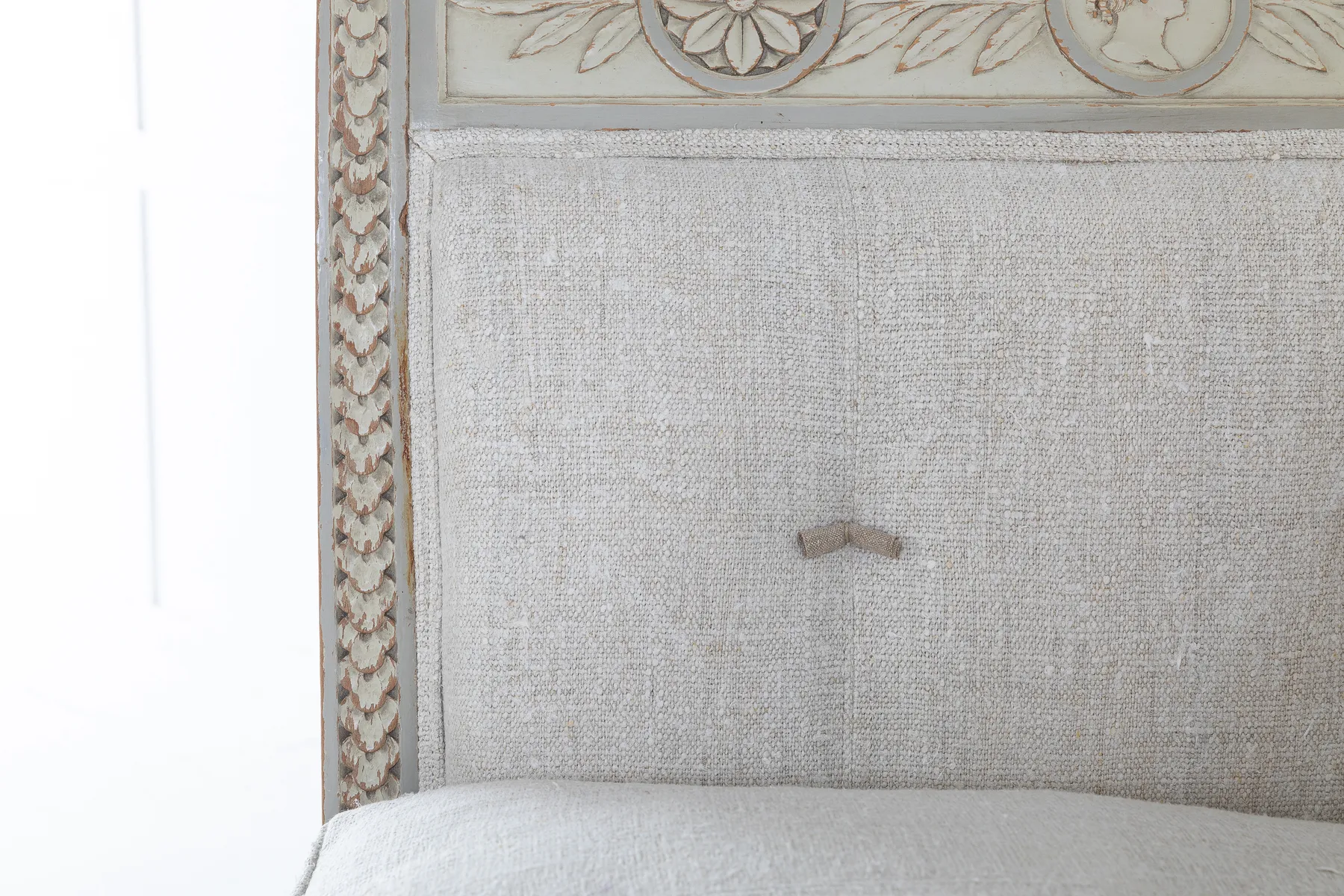 SOLD, 19th Century French Carved Wood Day Bed