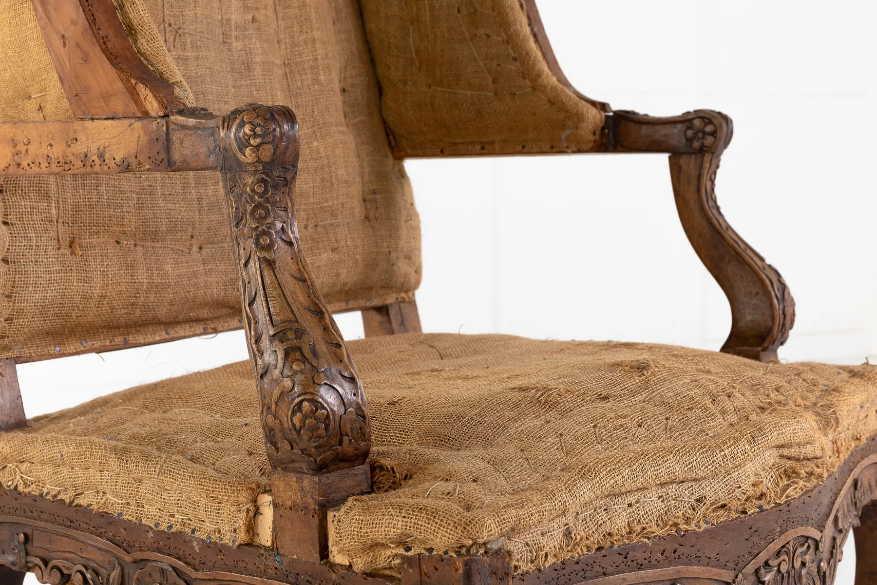 SOLD, Pair of 19th Century French Oak Armchairs