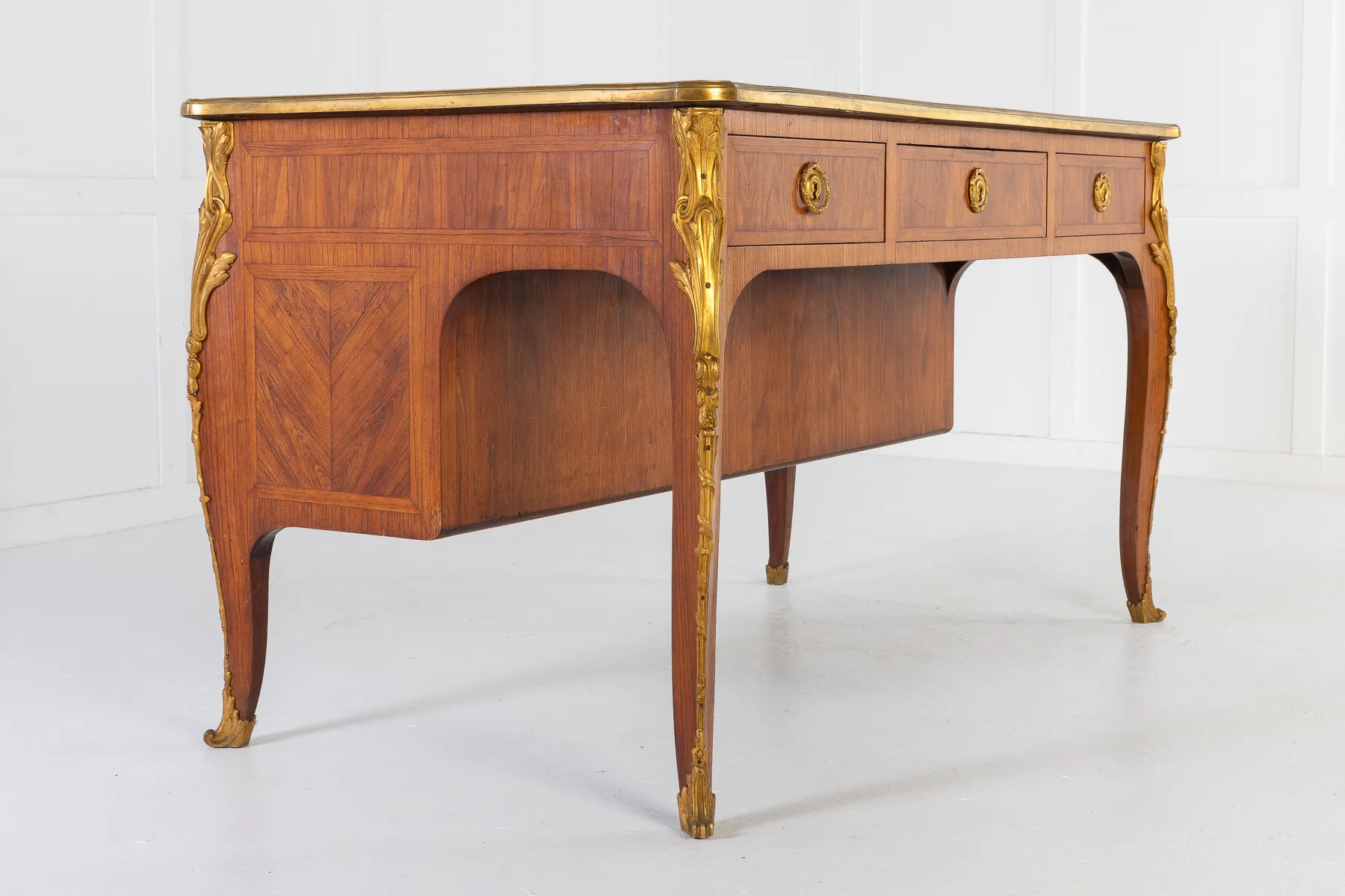 1940s French Kingwood Bureau Plat