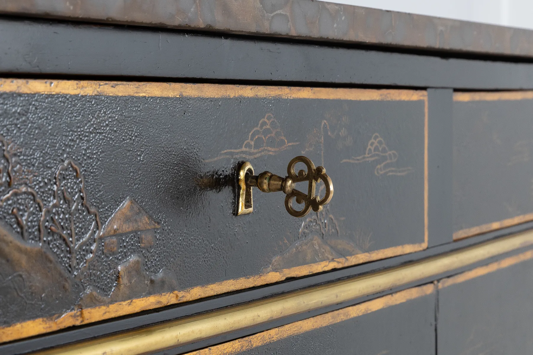 SOLD, Early 19th Century French Cabinet with Chinese Lacquer