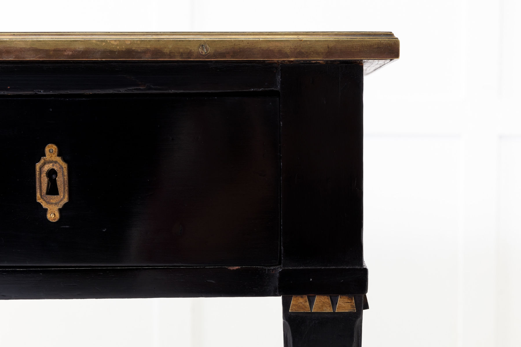 19th Century French Ebonised Bureau Plat