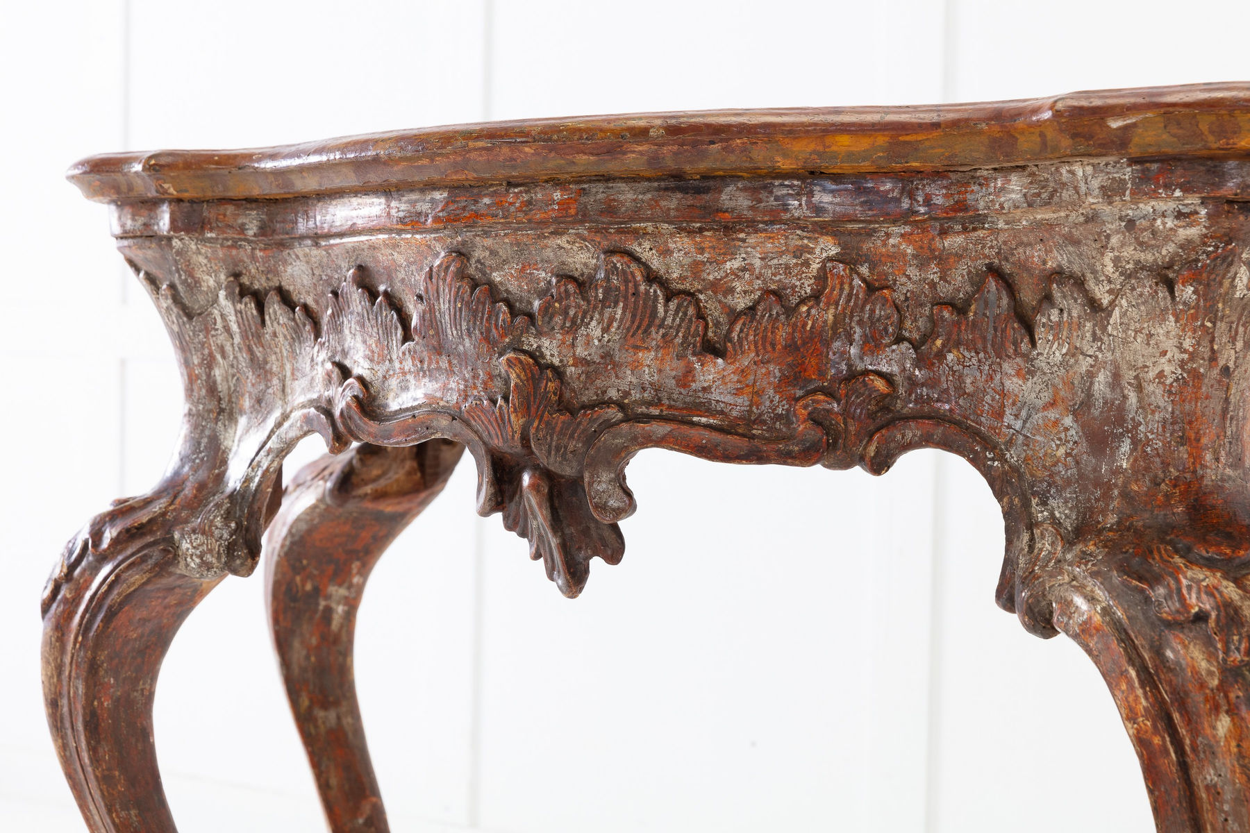 SOLD, 18th Century Italian Silver Gilt Console Table