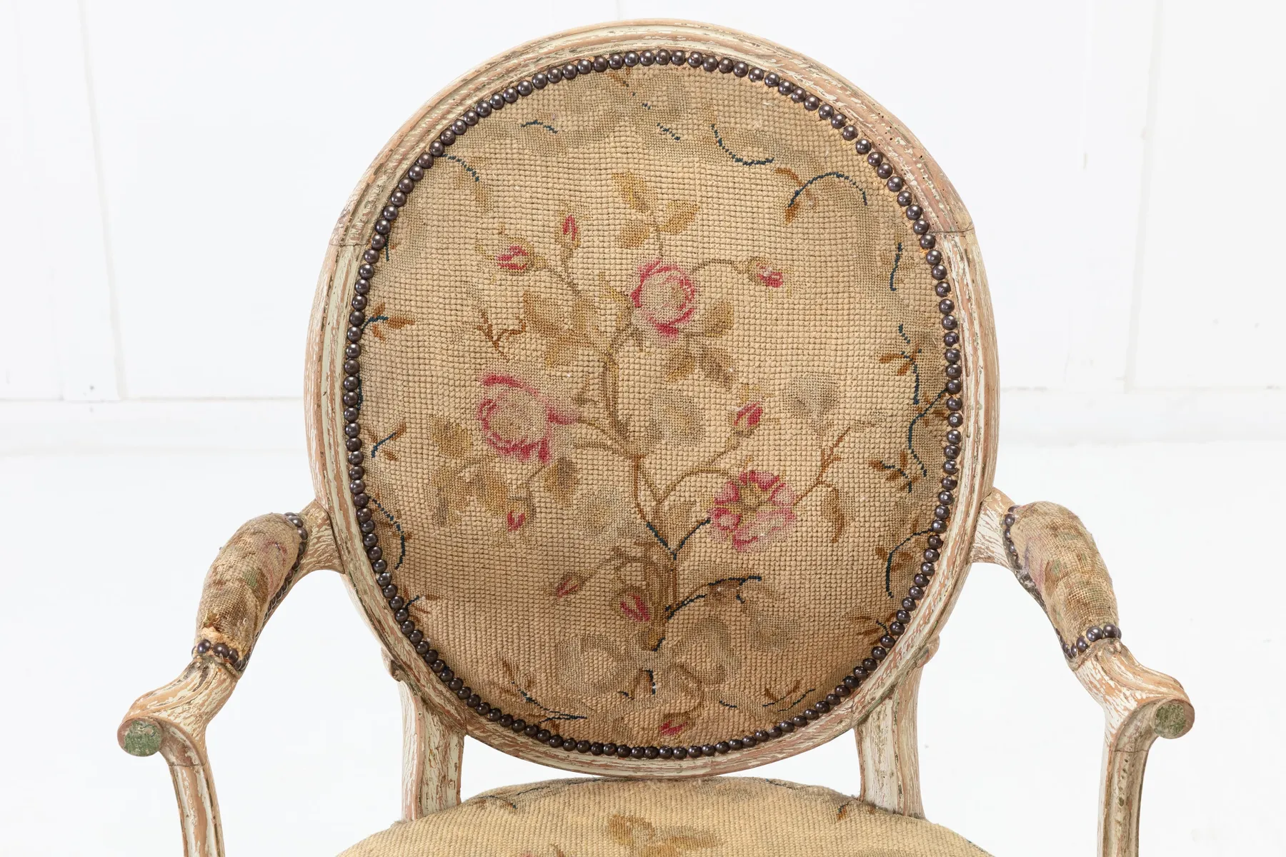 SOLD, Pair of 18th Century English Chairs with Original Paint