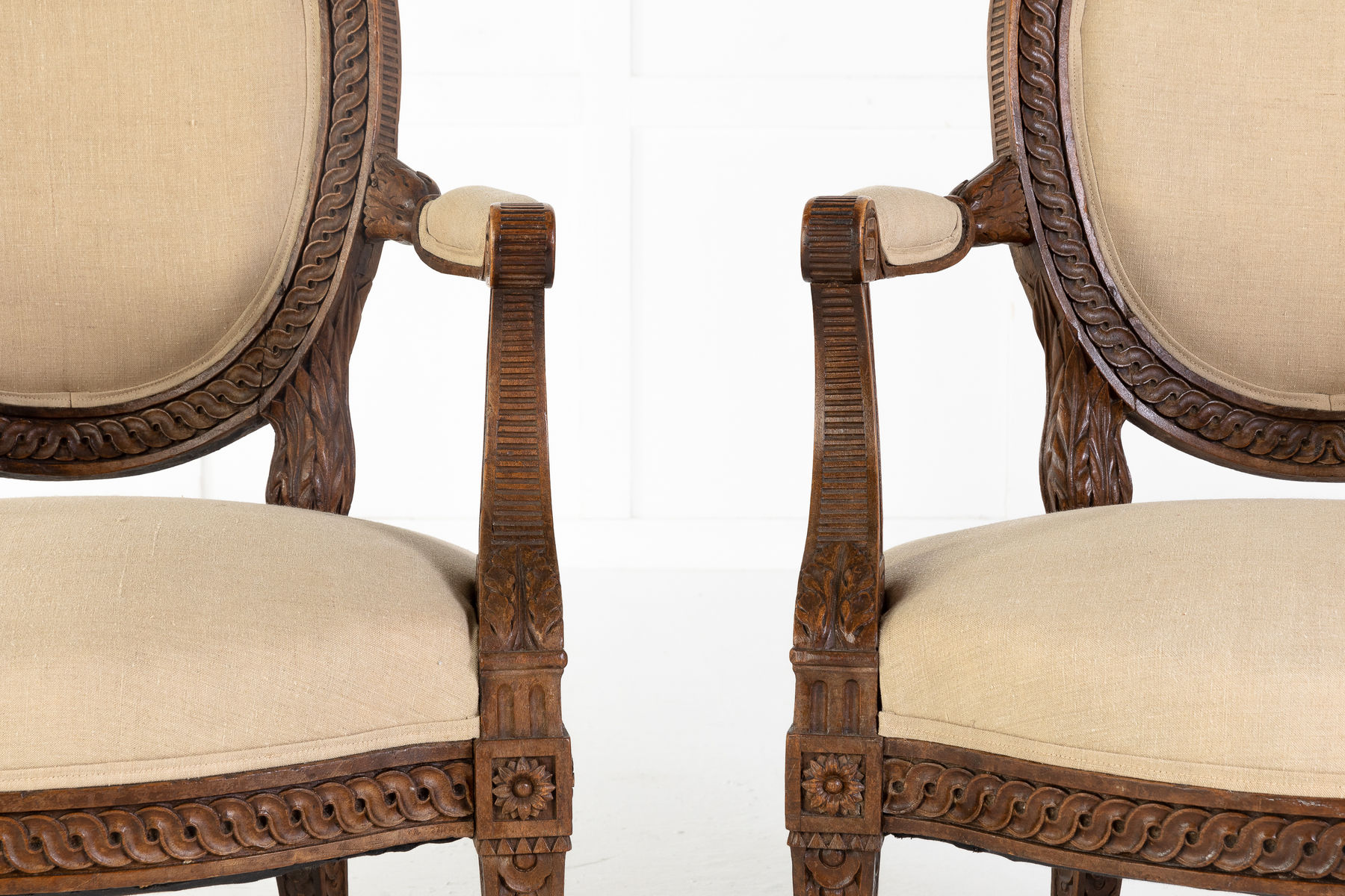 Pair of French 18th Century Armchairs