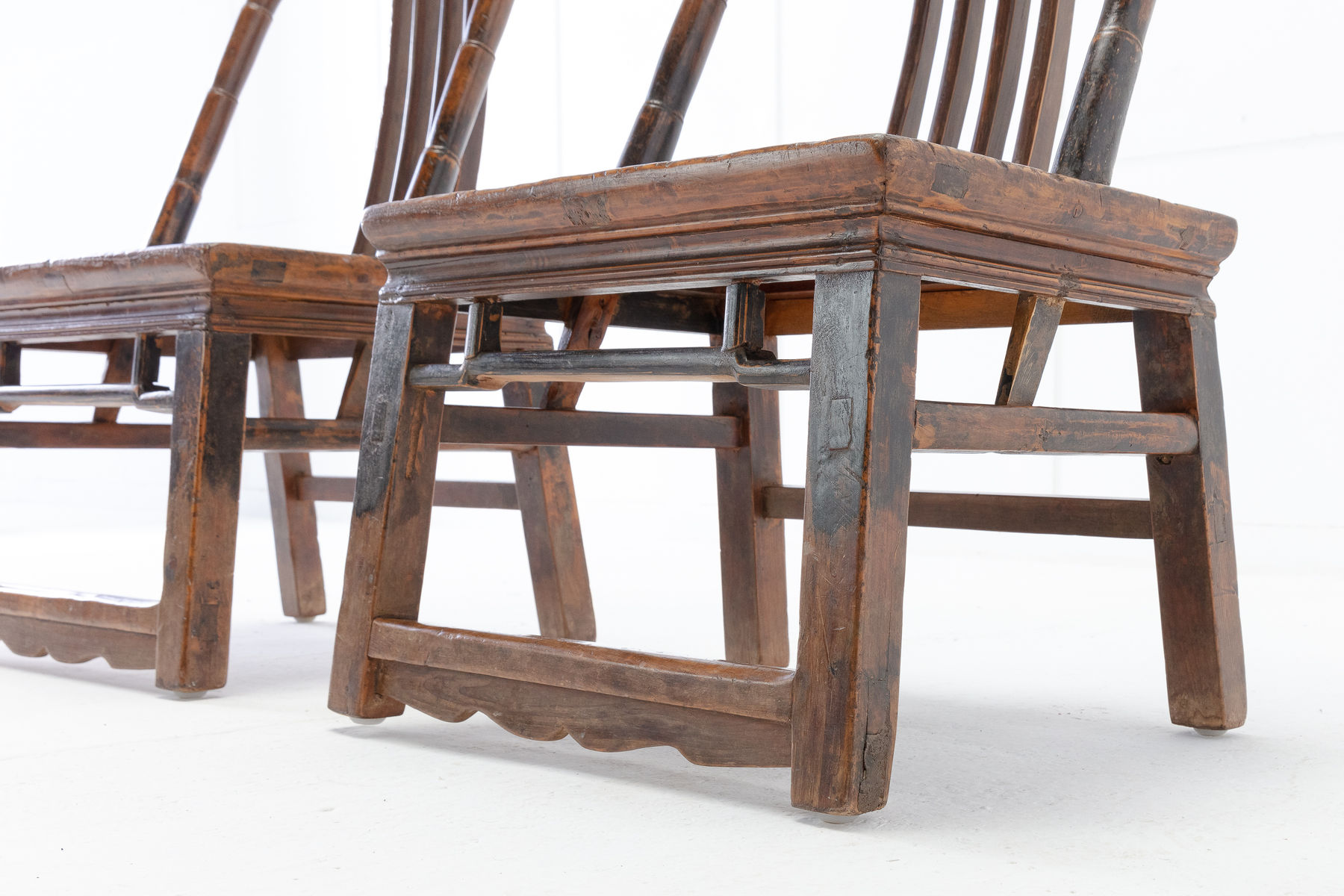 Pair of 19th Century Chinese Stargazing Chairs