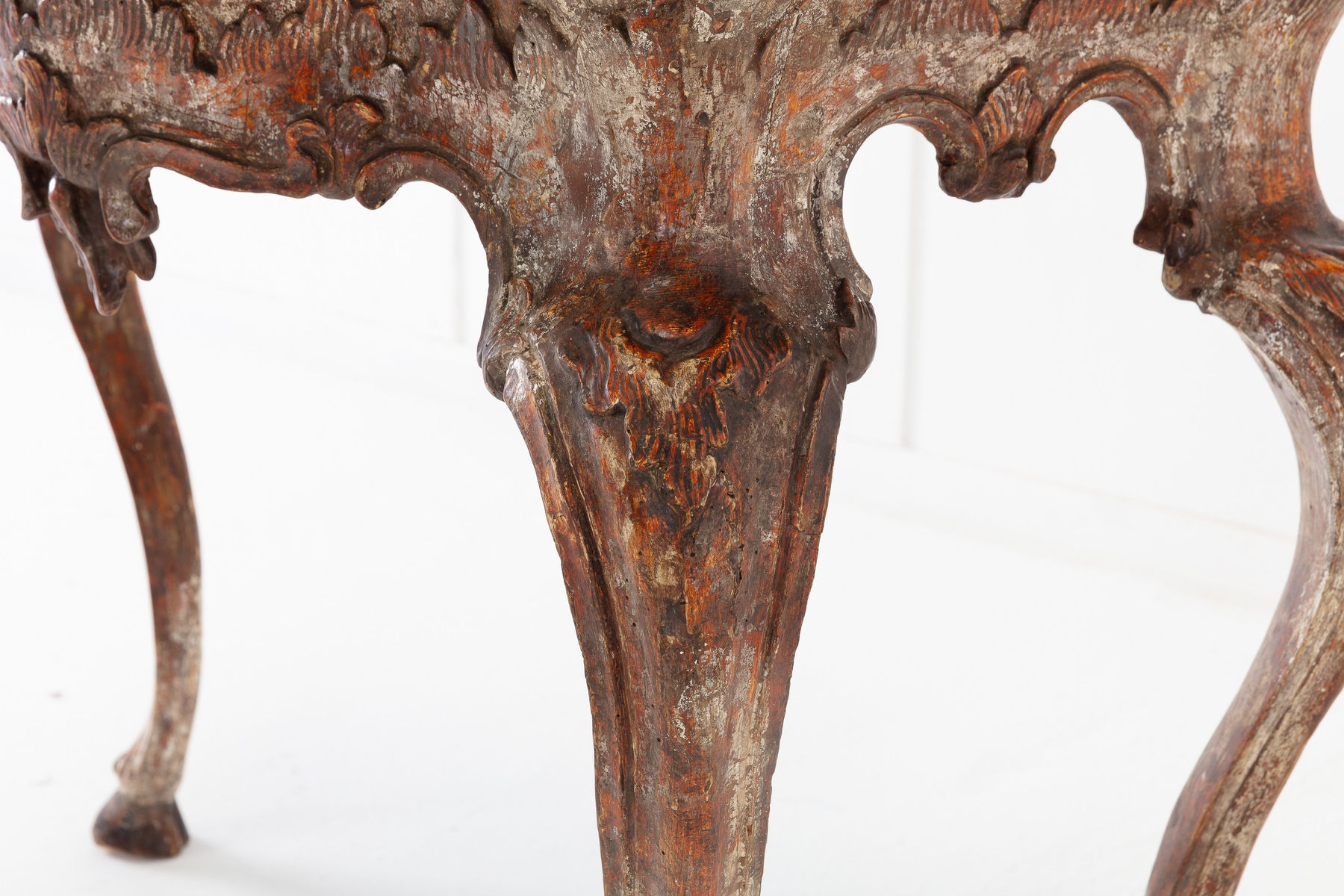 SOLD, 18th Century Italian Silver Gilt Console Table