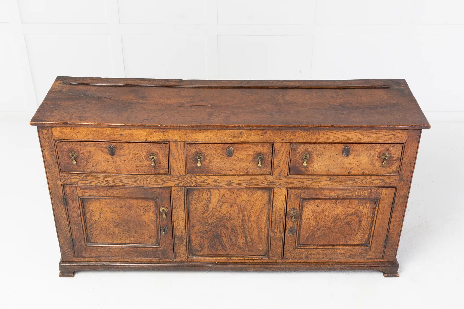 SOLD, George III Elm Cupboard Dresser Base