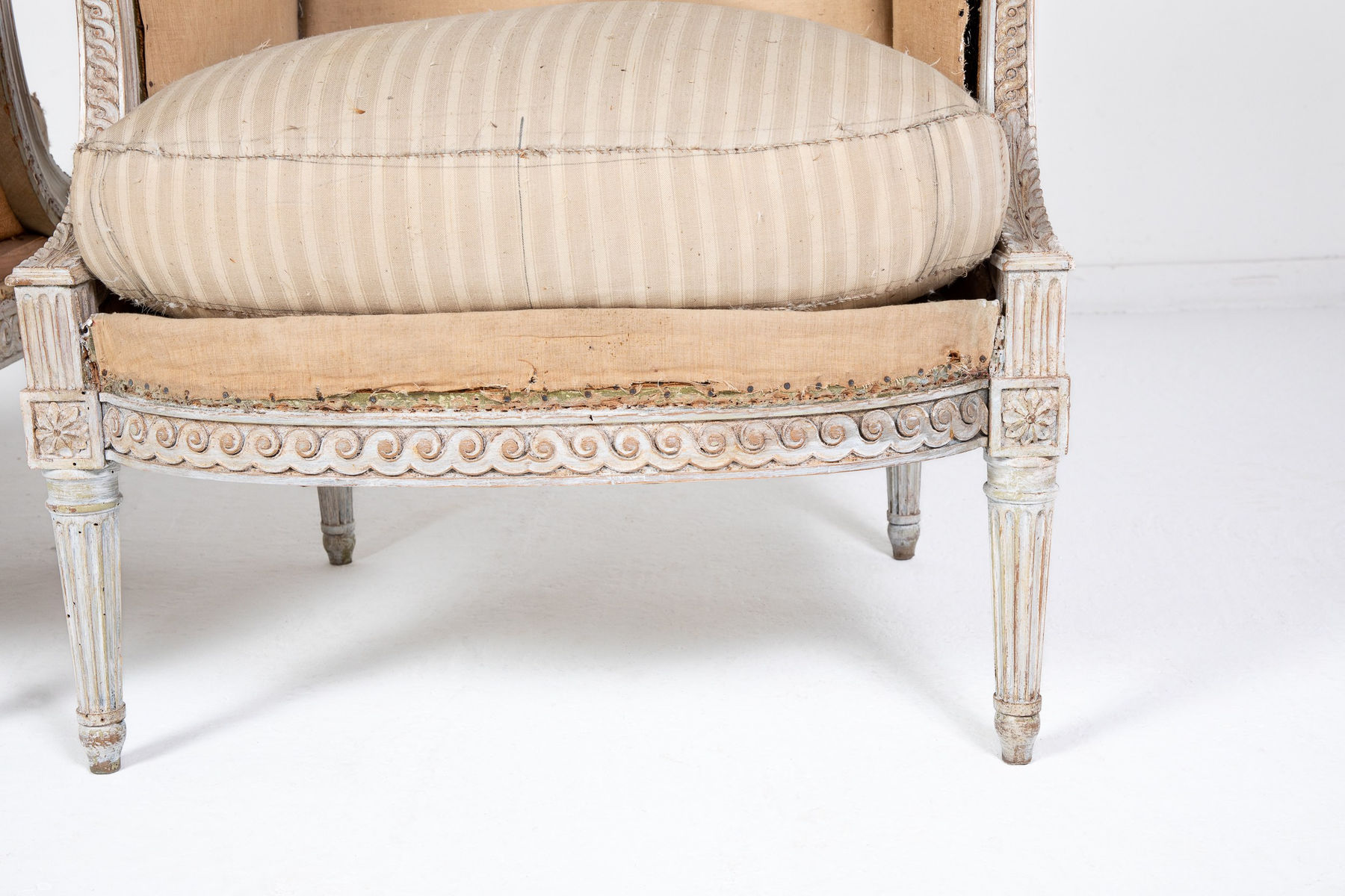 Pair of 1950s French Painted Armchairs