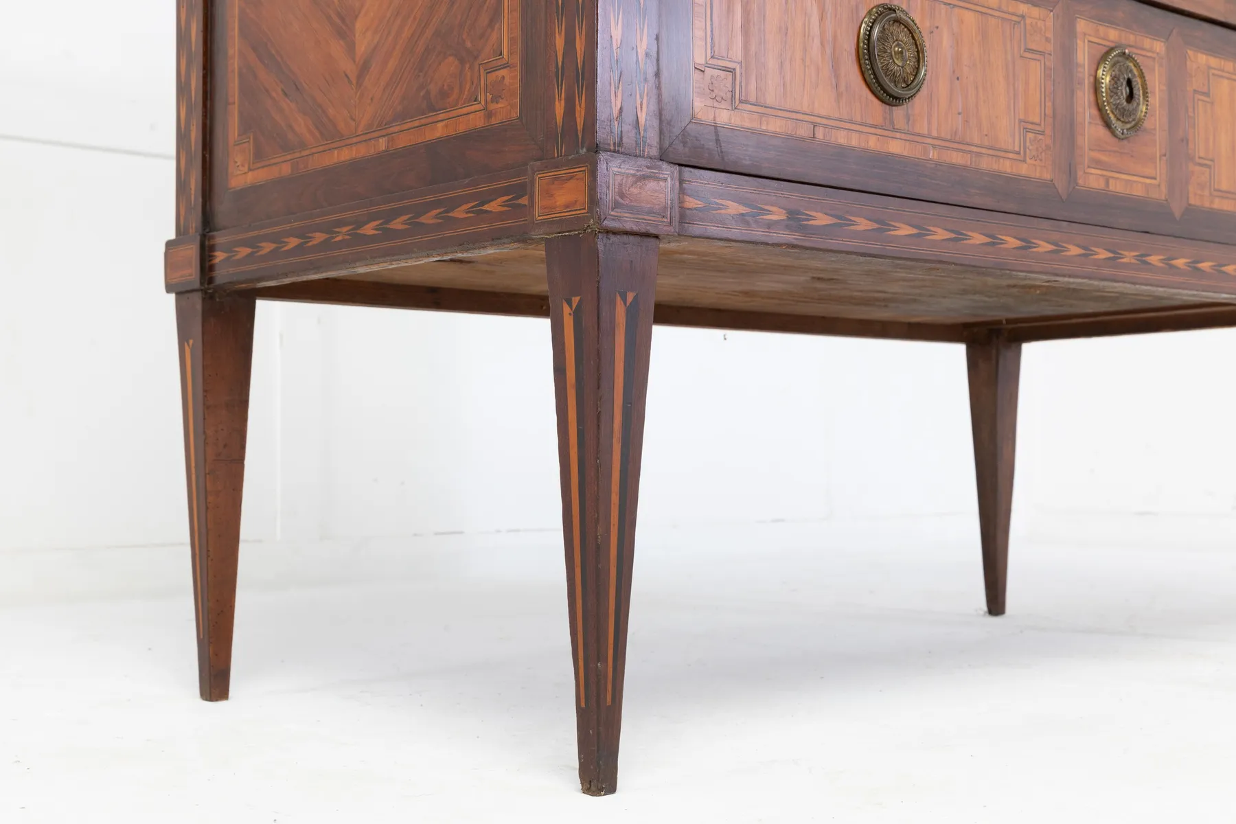 SOLD, 18th Century French Kingwood and Tulip Commode