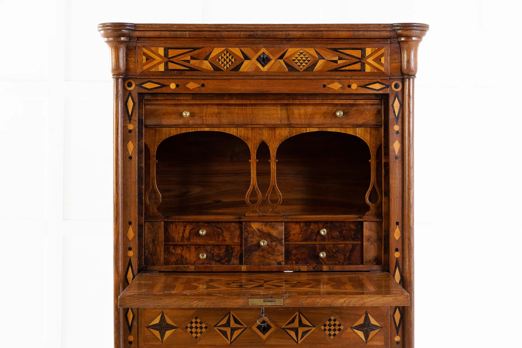 19th Century French Oak Escritoire