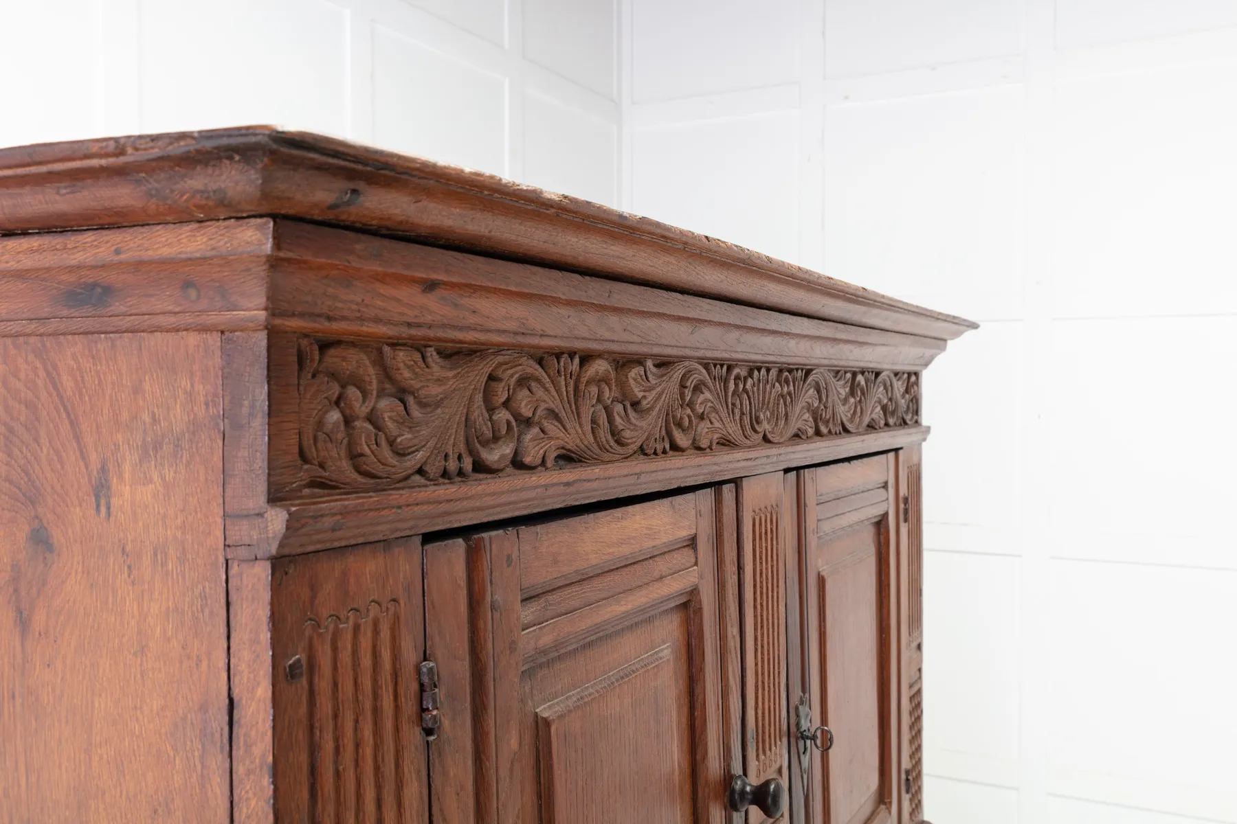 SOLD, 18th Century Flemish Oak Cabinet