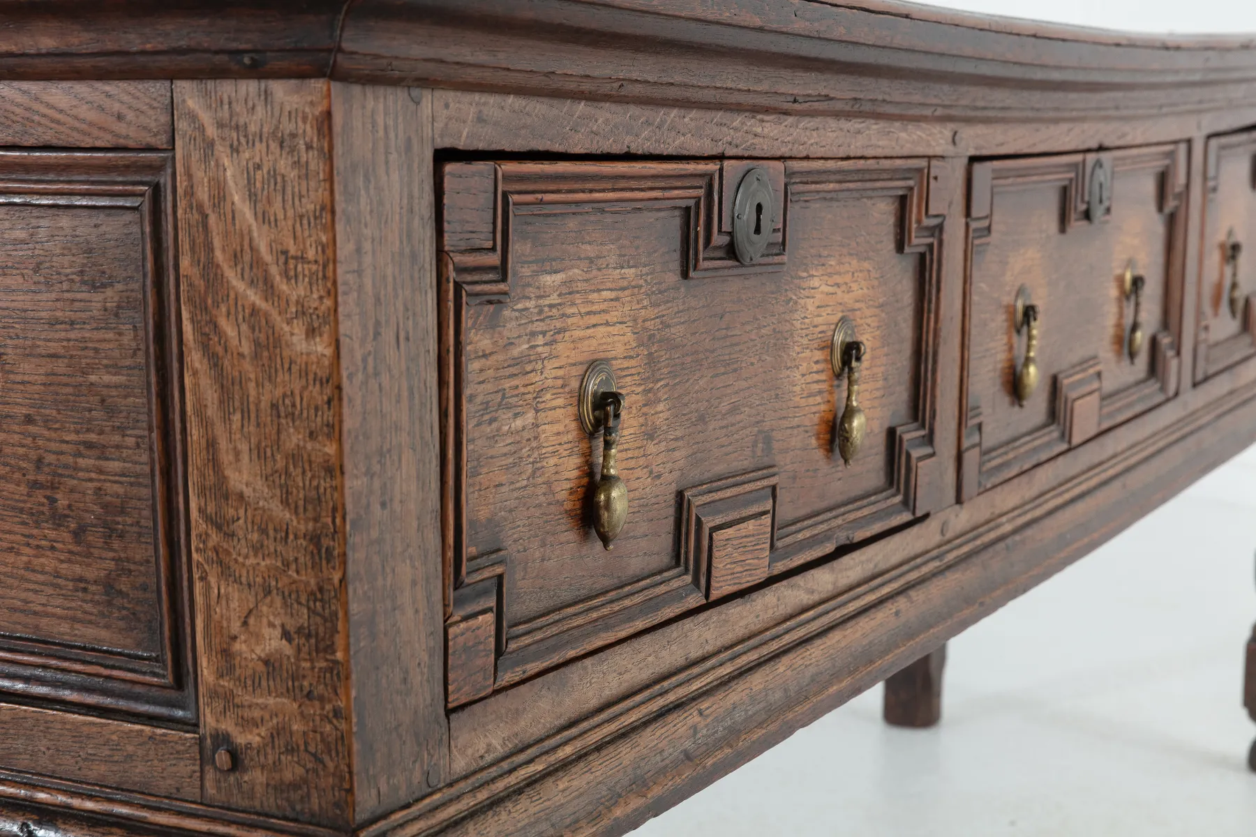 SOLD, Late 17th Century Oak Dresser Base