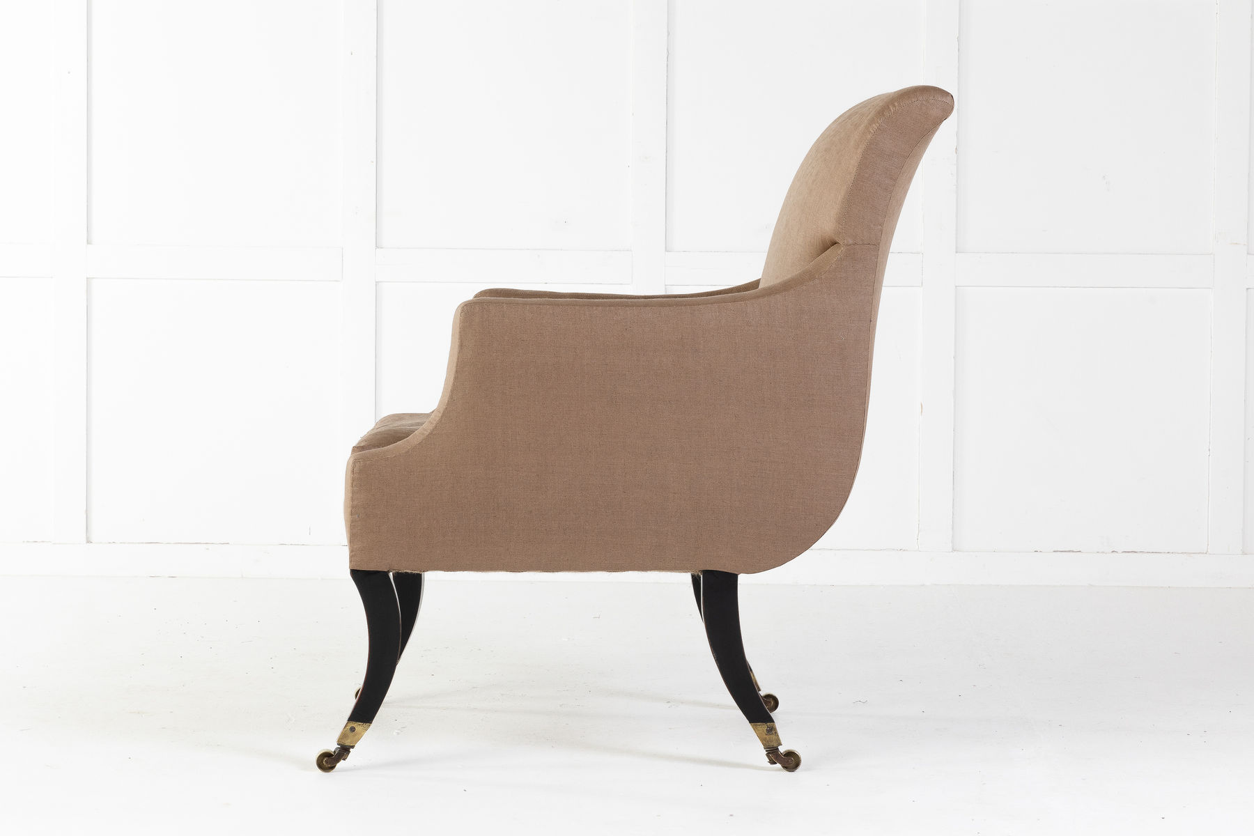 SOLD, Regency Sabre Leg Library Chair