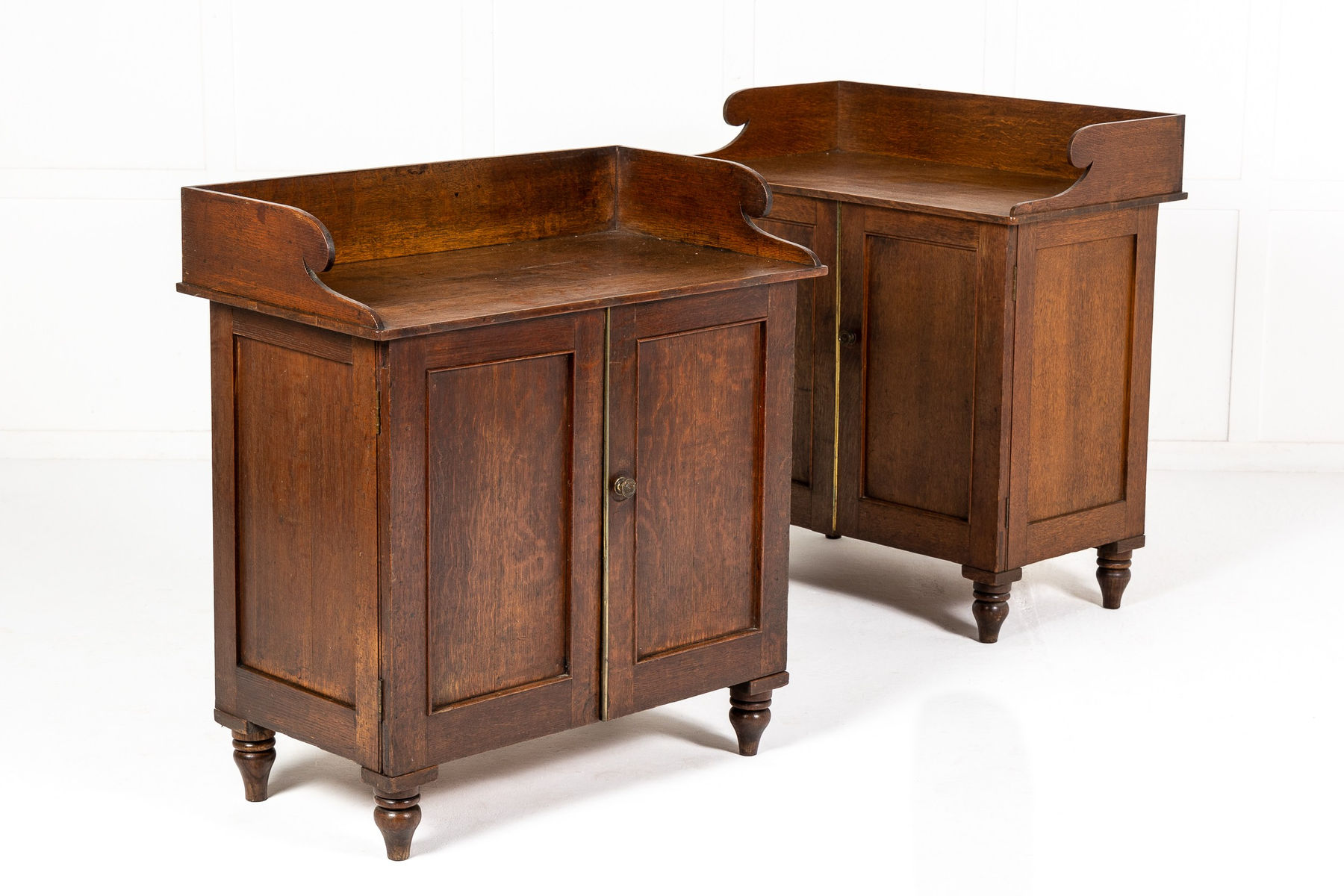 Pair of 19th Century English Oak Cabinets